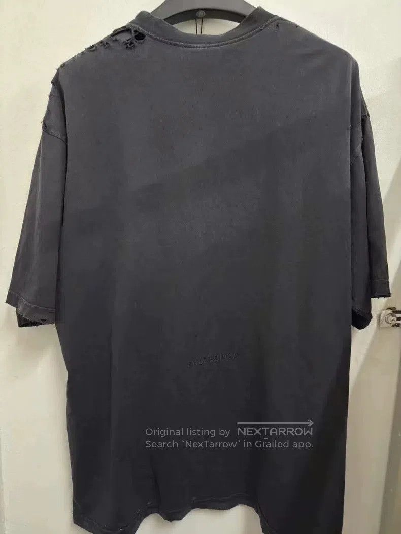 Balenciaga Balenciaga Statue of Liberty Small Ripped Short Sleeve Size US XL / EU 56 / 4 - 2 Thumbnail