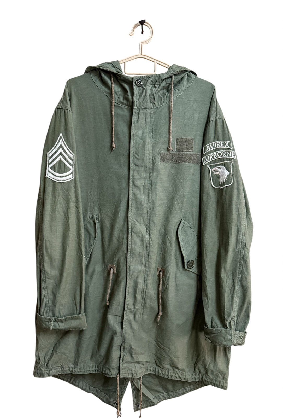 Avirex Avirex Long Jacket ARMY USA Vintage Size US XL / EU 56 / 4 - 1 Thumbnail