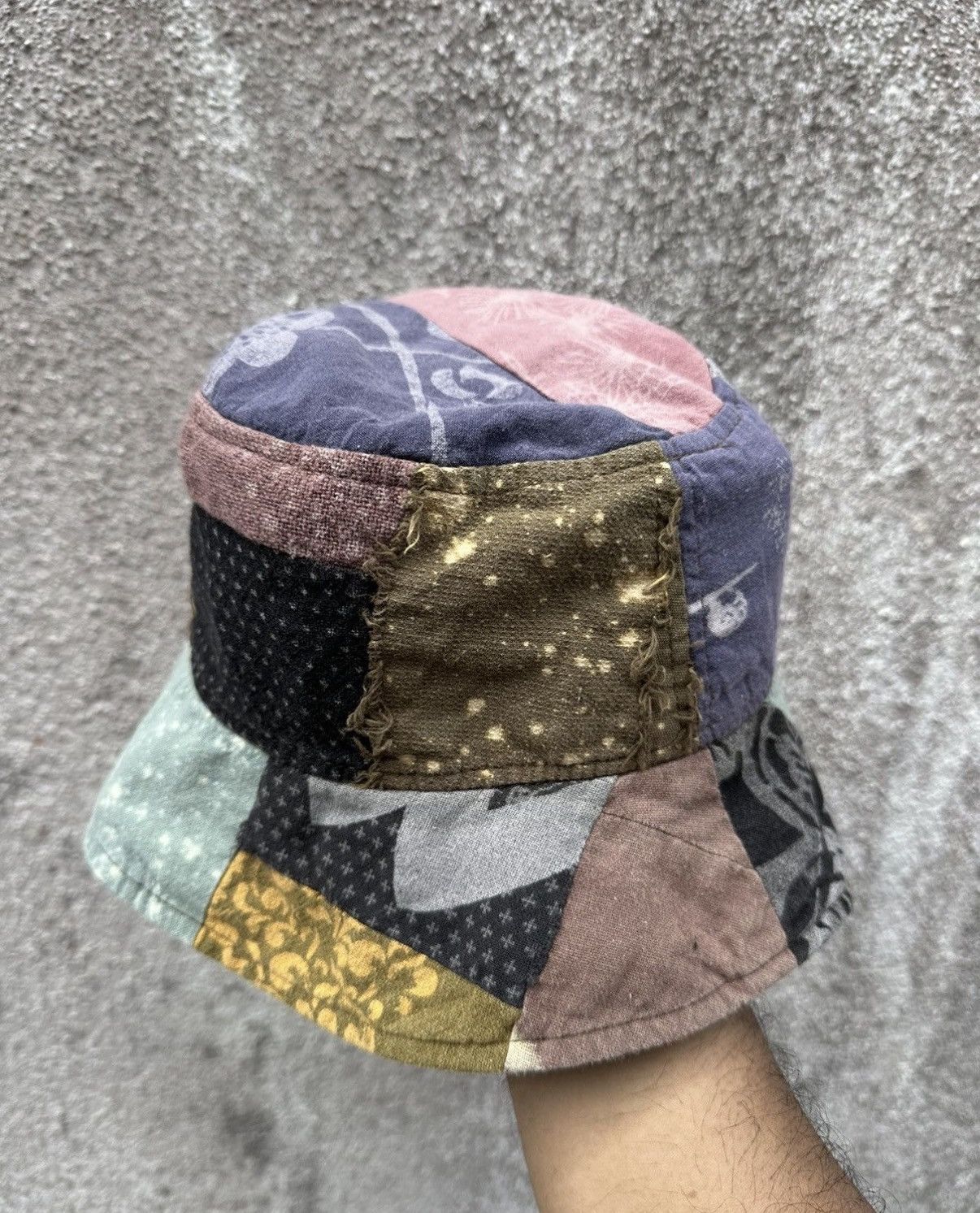 Japanese Brand VTG Patchwork Style Kapital Hat Size ONE SIZE - 2 Thumbnail