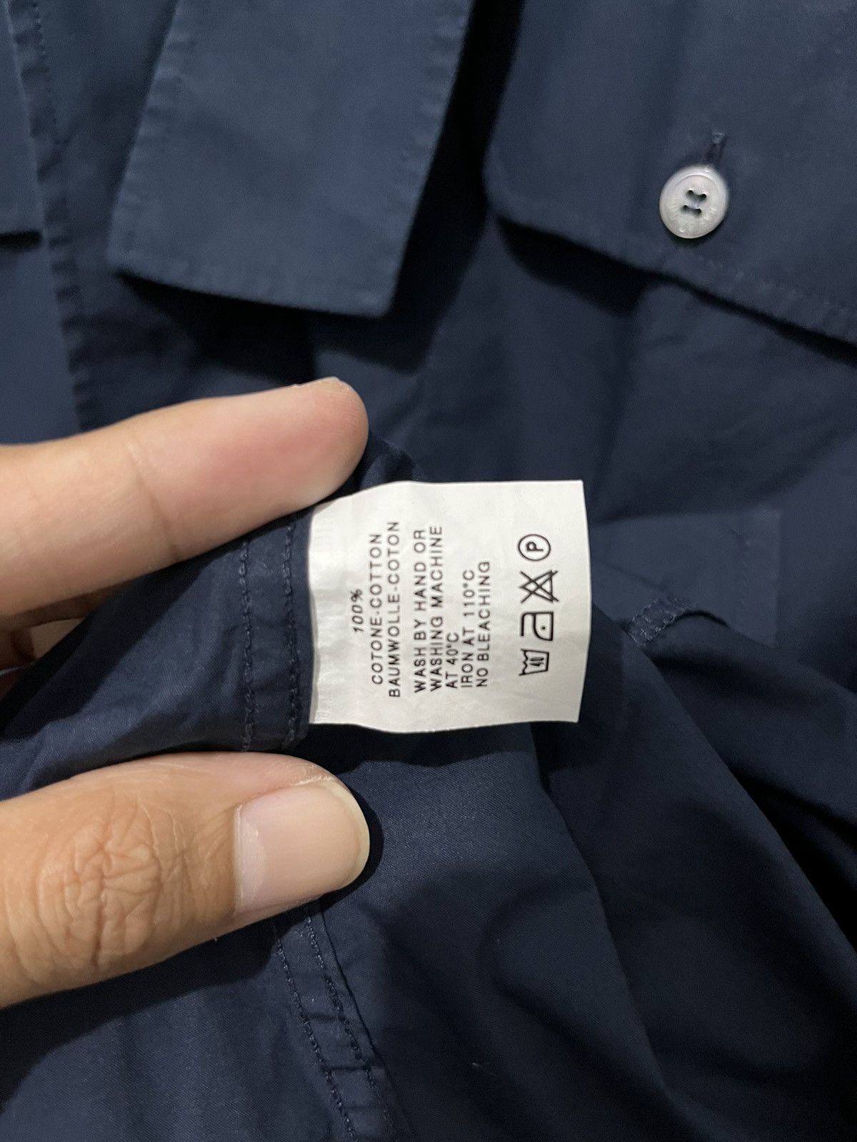 Raf Simons Dark Navy Military Shirt Size US S / EU 44-46 / 1 - 3 Thumbnail