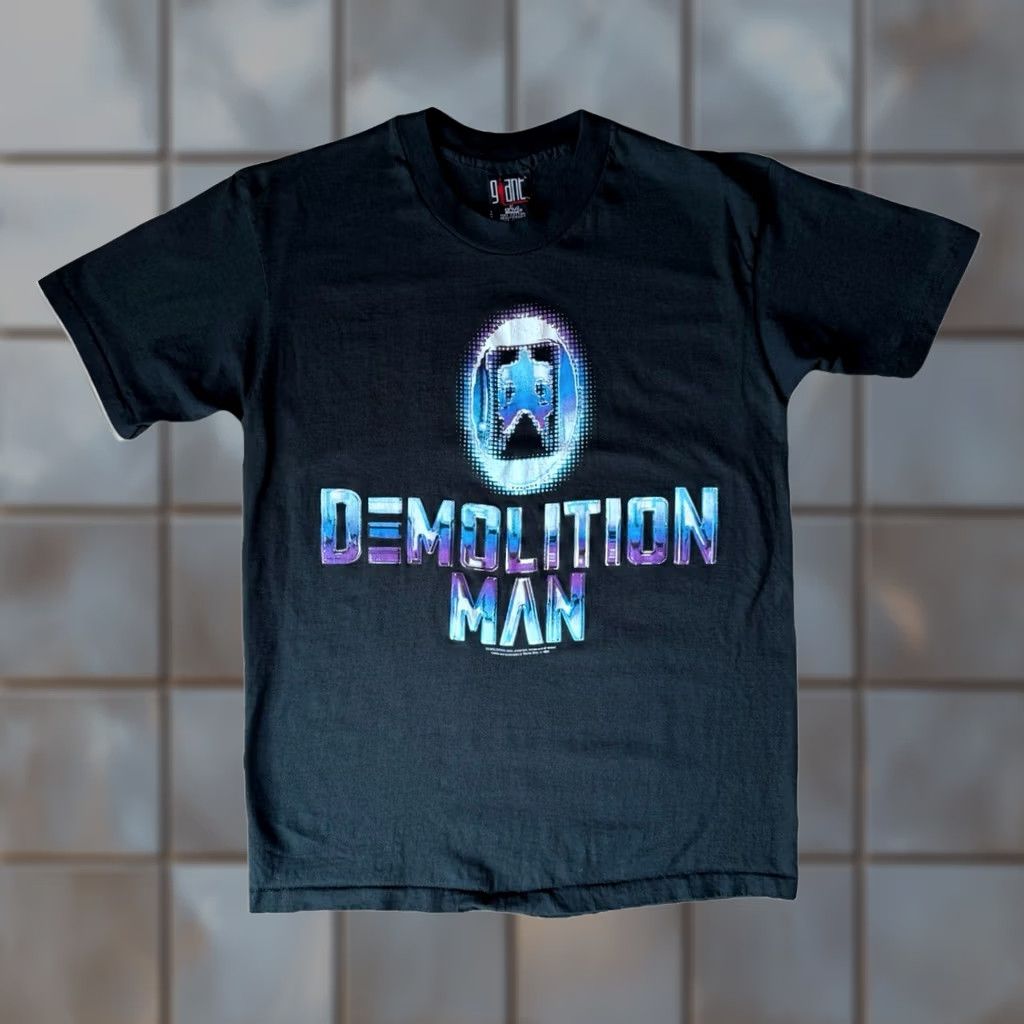Vintage VINTAGE Demolition Man Shirt L Black 90s Giant Movie Promo Sylvester Stallone Size US L / EU 52-54 / 3 - 1 Thumbnail