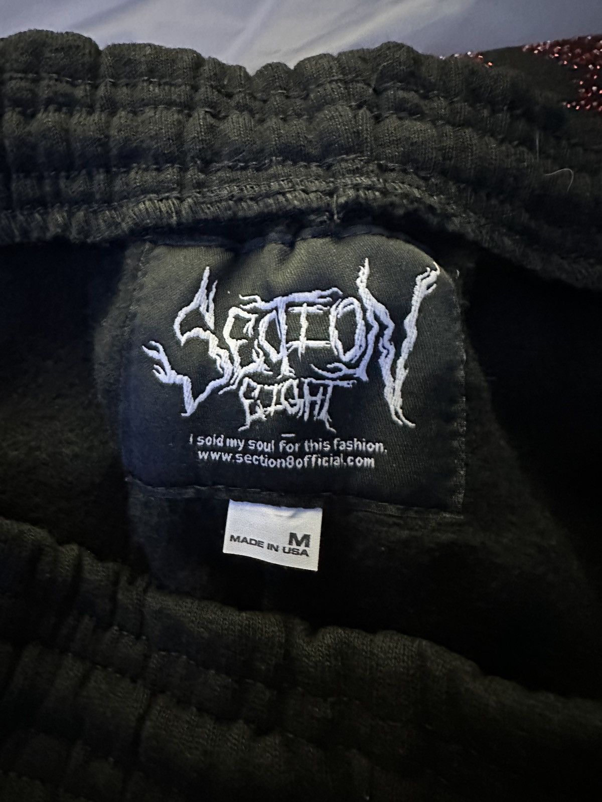 B.B. Simon Rhinestone All Over 8ball Sweatpants Size US 32 / EU 48 - 4 Thumbnail