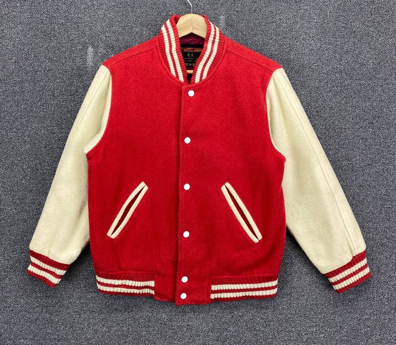 image of Mcgregor x Varsity Jacket Vintage Mc Gregor Wool Varsity Jacket in Red, Women's (Size Small)