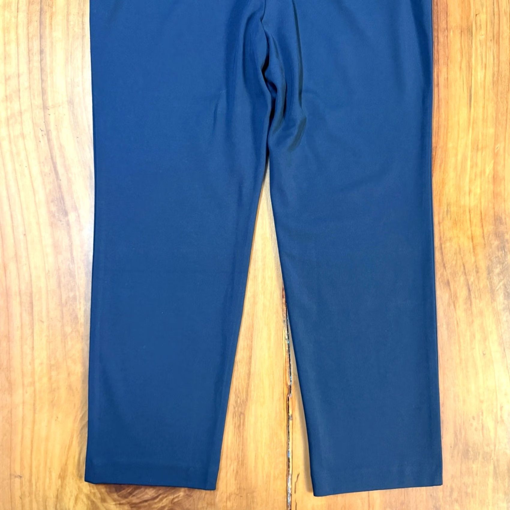 J. Jill J.Jill Women's Pants Knit Ponte Navy Pull On Elastic Waist Casual Career 28 Inseam Large L Flat Front Tapered Dress Pants Size 36 Waist Womens Size 36" / US 14 / IT 50 - 6 Thumbnail