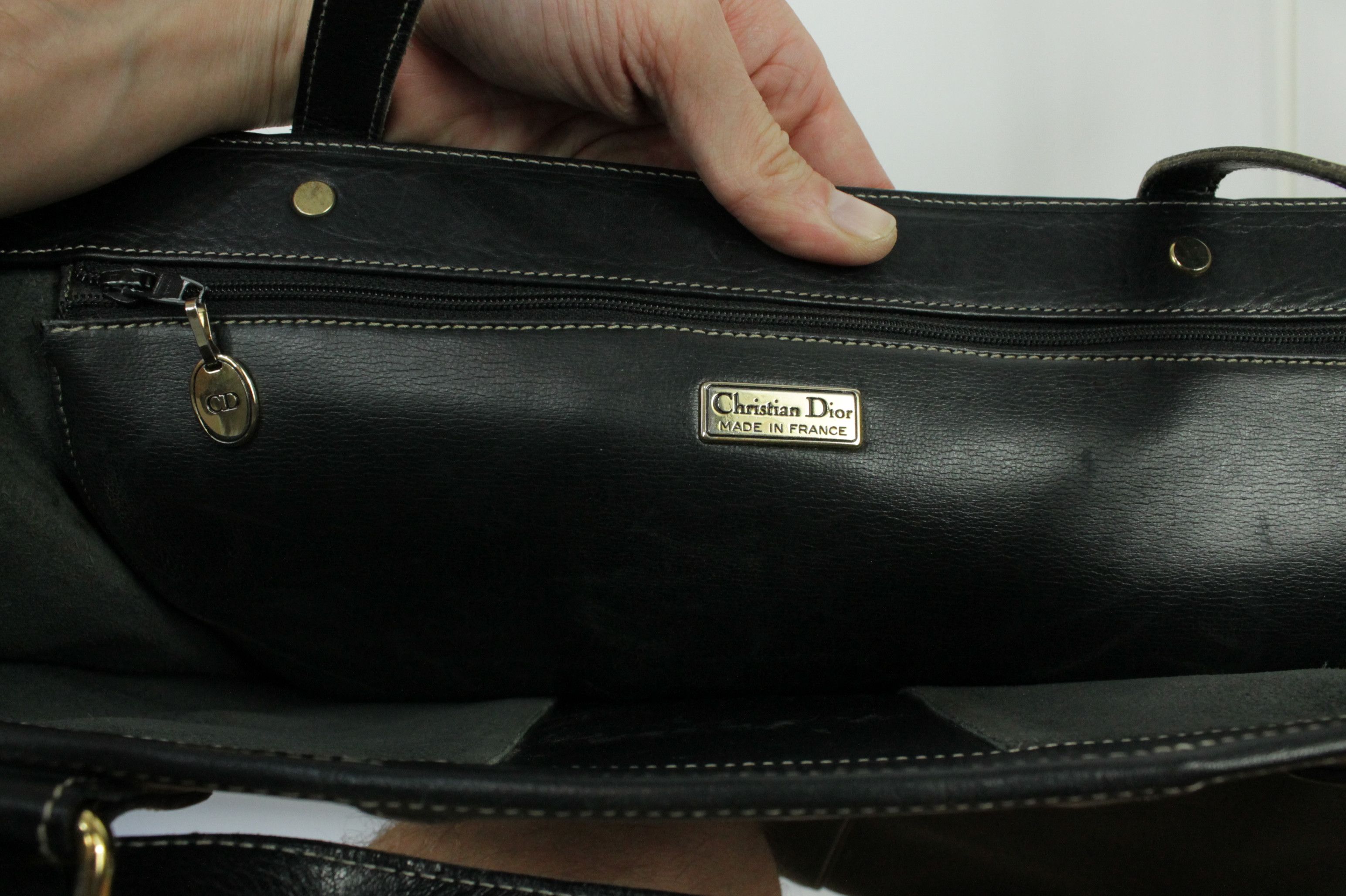 Christian Dior Monsieur Christian Dior Vintage Black Leather Shoulder Bag Size ONE SIZE - 8 Thumbnail