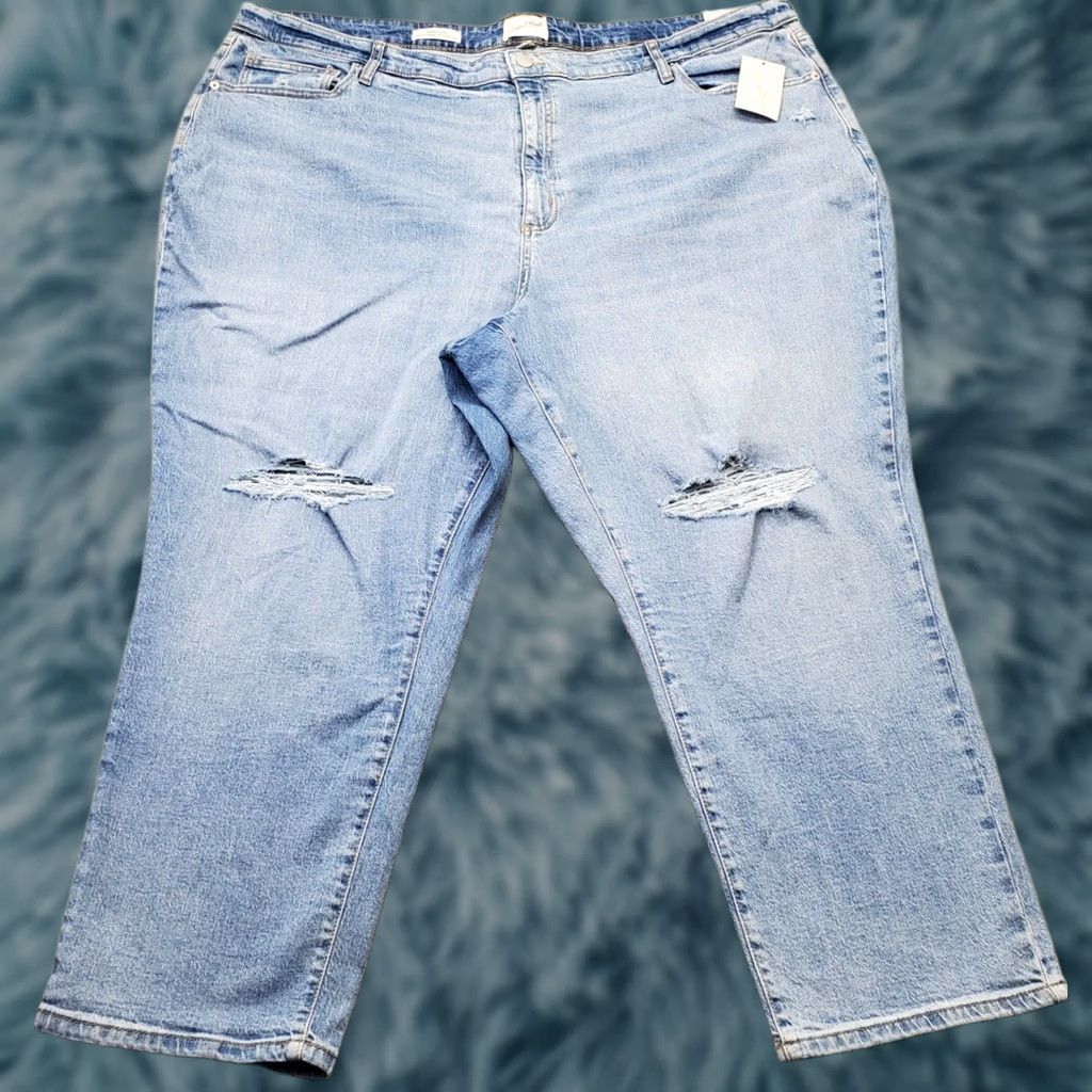 Vintage Universal Thread Jeans Womens Size 30 Blue Denim High Rise 90S Slim Comfort Stretch Jeans Size 30" / US 8 / IT 44 - 1 Thumbnail