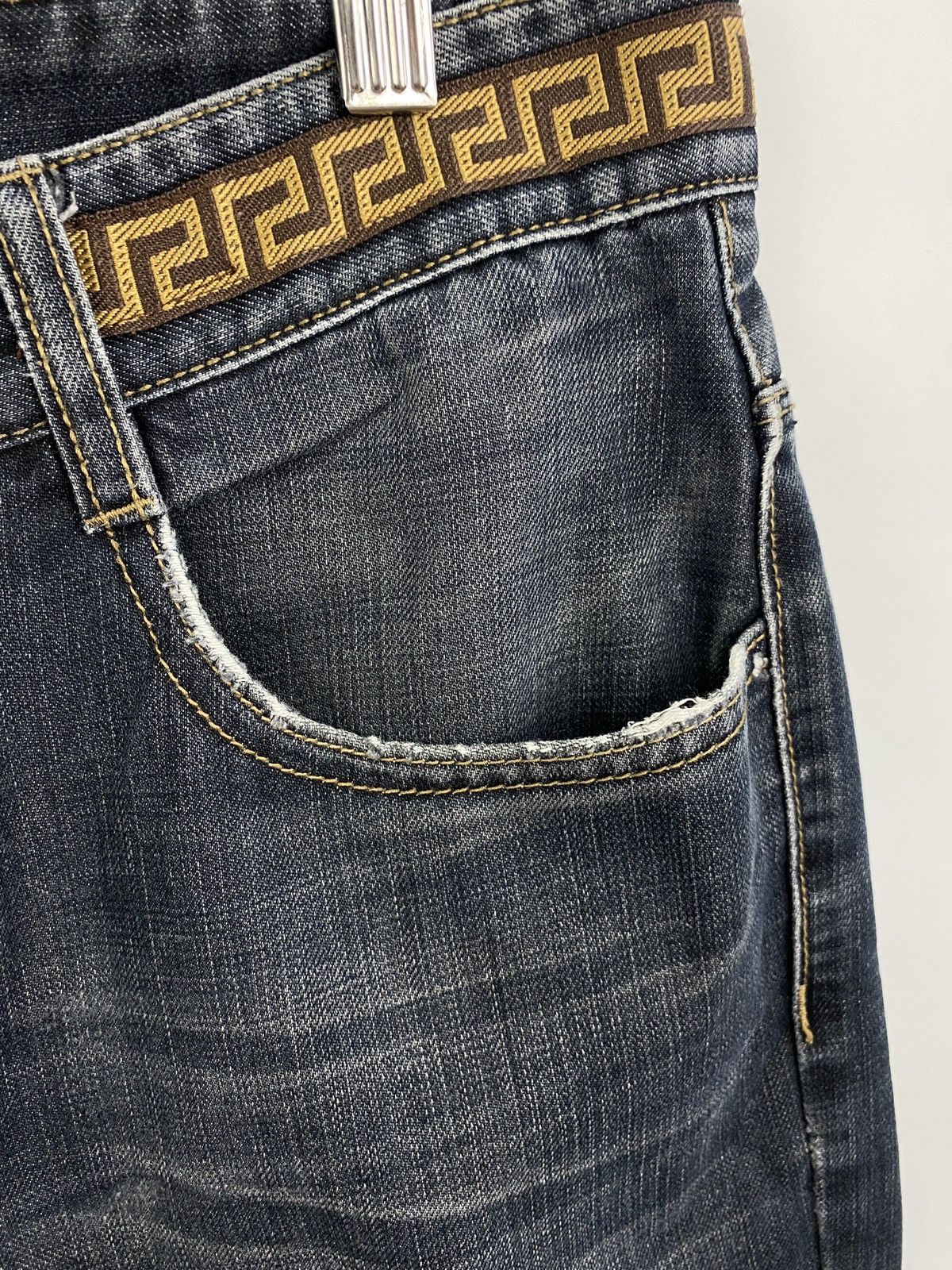 Versace 🇮🇹 Vintage 90s Versace Jeans Rare Retro Hype Y2K Size US 36 / EU 52 - 18 Thumbnail