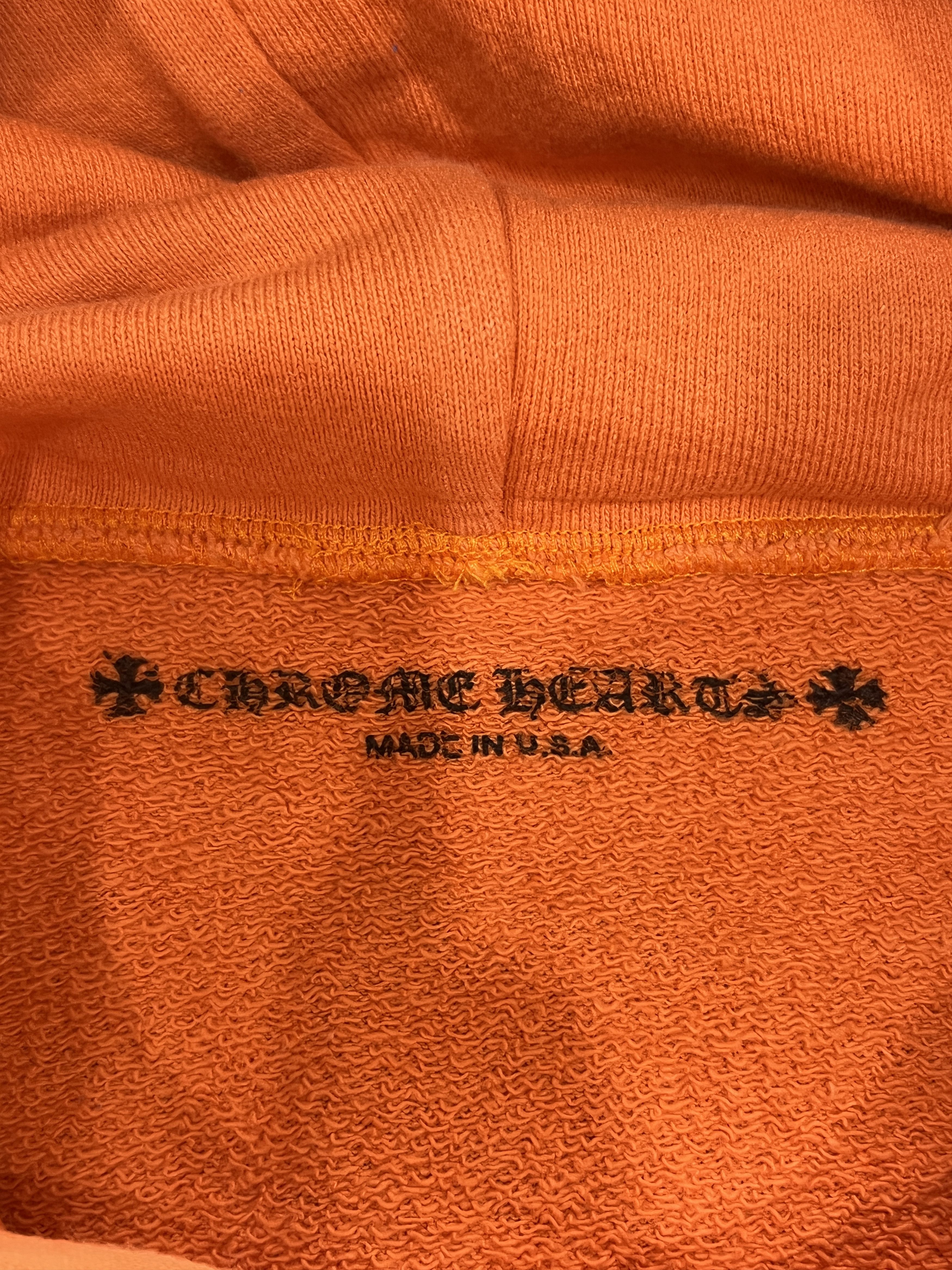 Chrome Hearts Chrome Hearts Dagger Crest Orange Hoodie USA Medium Size US M / EU 48-50 / 2 - 9 Thumbnail