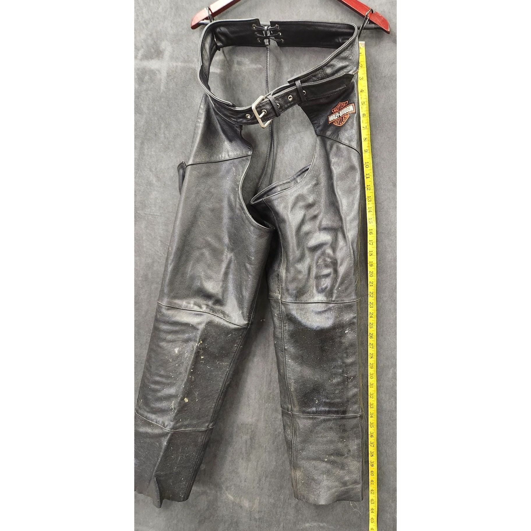 Harley Davidson Harley-Davidson Leather Motorcycle Riding Chaps Black Men’s Size US M / EU 48-50 / 2 - 12 Thumbnail