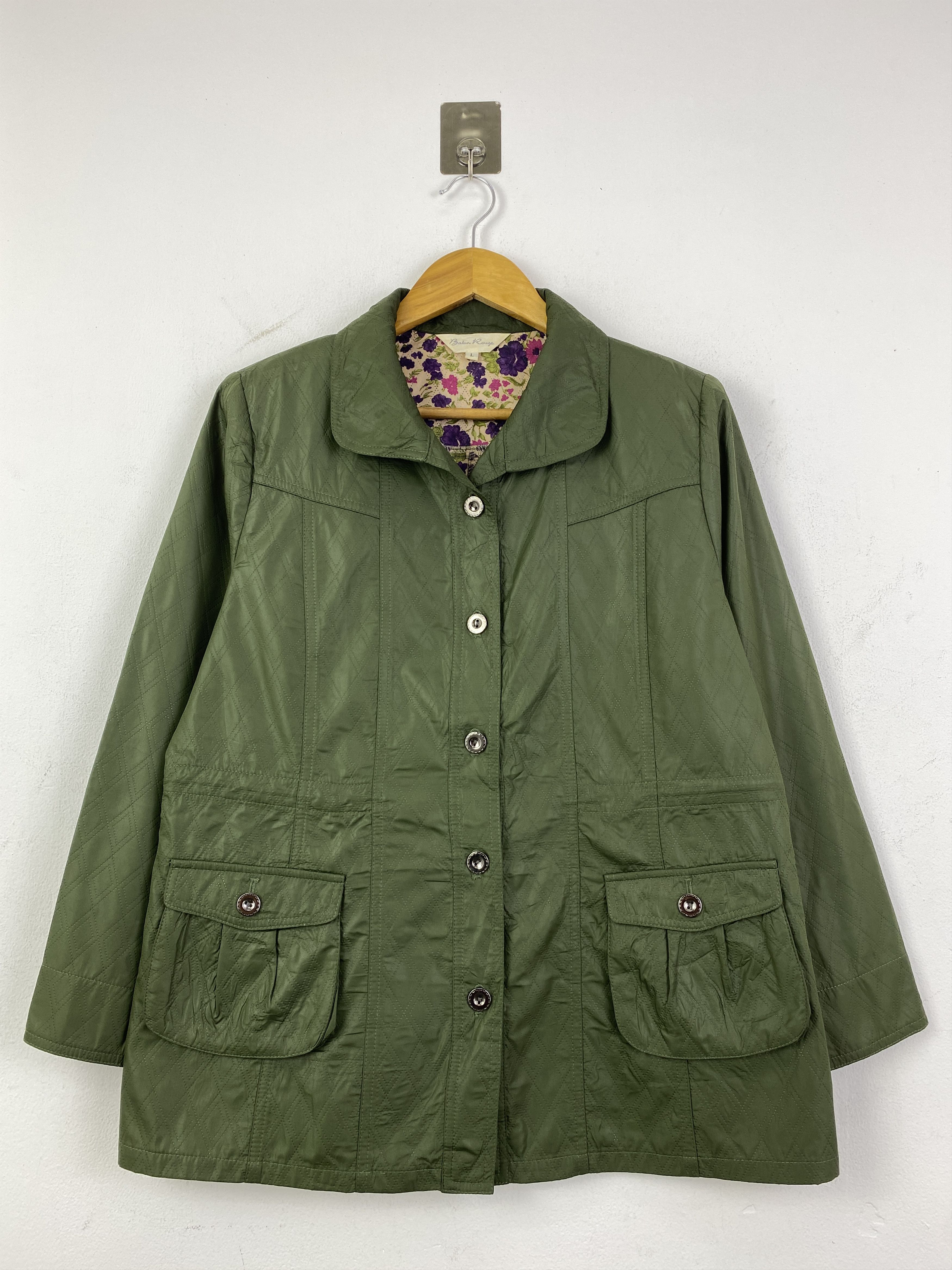 Japanese Brand Vintage Baton Rouge Quilted Floral Japan 90s Jacket JA0218 Size US L / EU 52-54 / 3 - 1 Thumbnail