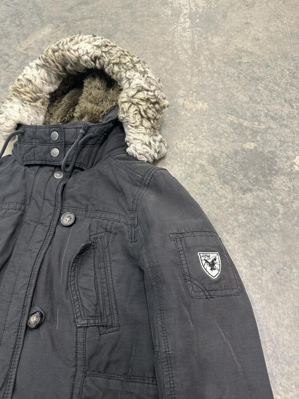 American Eagle Outfitters Vintage Y2K American Eagle Fur Hoodie Size Small Size US S / EU 44-46 / 1 - 2 Thumbnail