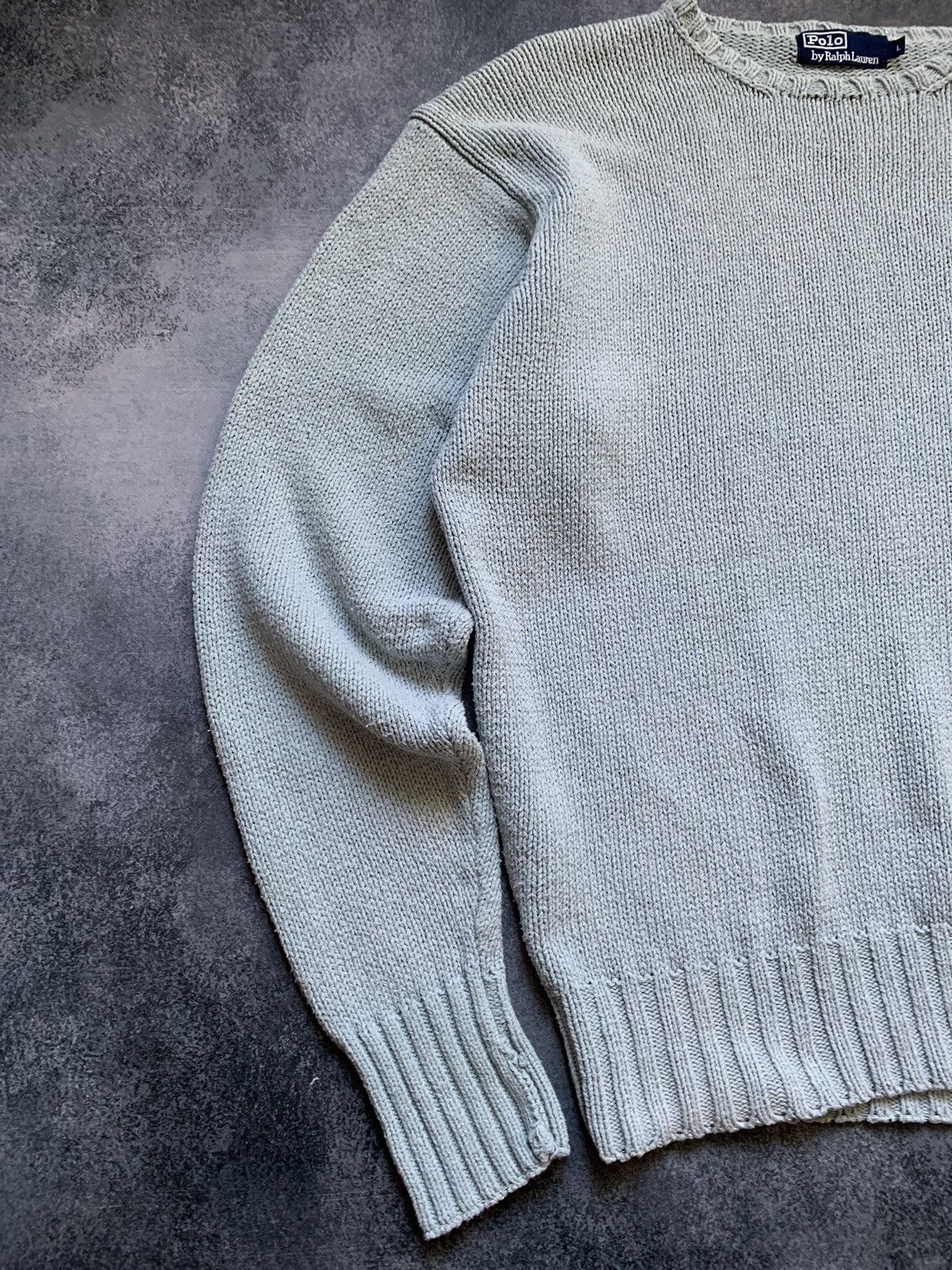 Polo Ralph Lauren × Vintage Vintage Polo Ralph Lauren Knit Crewneck Sweater Size US L / EU 52-54 / 3 - 3 Thumbnail