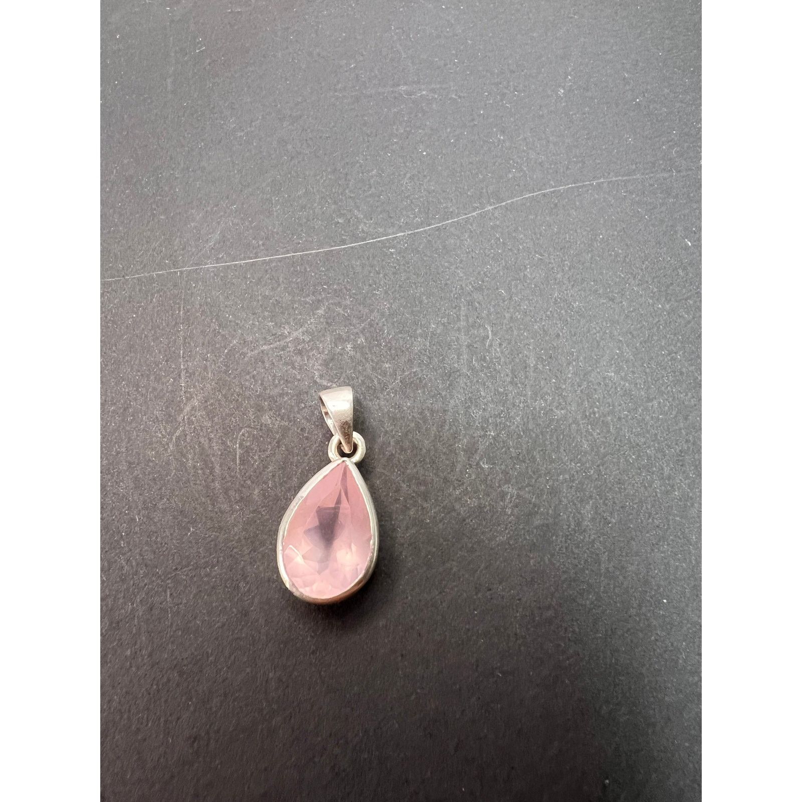 Other NEW Rose Quartz teardrop gemstone 925 pendant 3.34 grams Size ONE SIZE - 9 Thumbnail