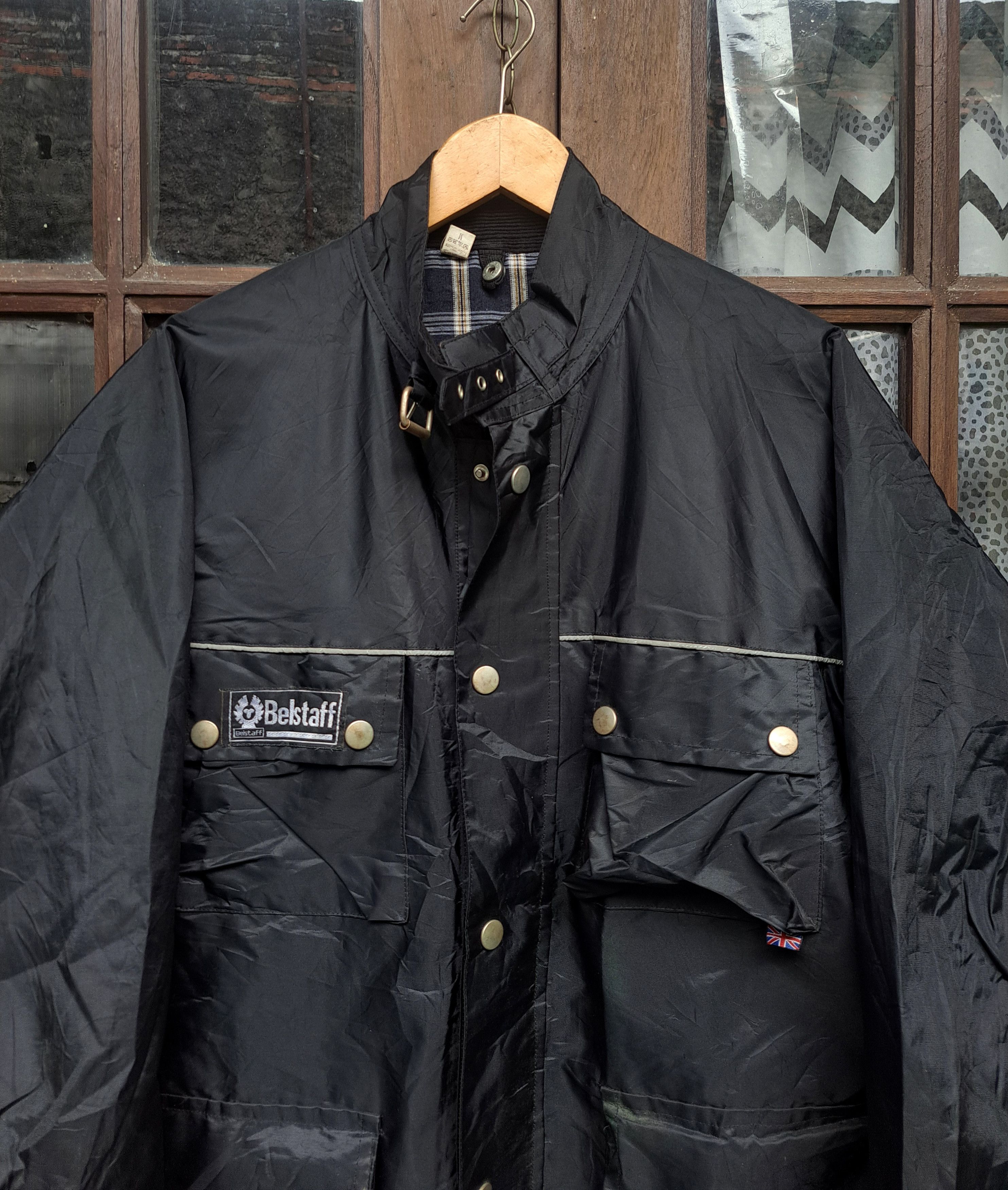 90s Belstaff Trialmaster Nylon Motorcycle Tour Jacket Mens M