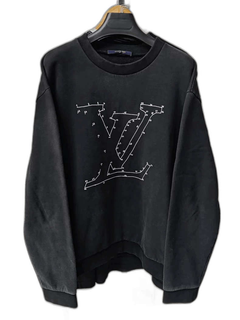 Louis Vuitton Louis Vuitton Embroidered Classic Black Sweatshirt Size US L / EU 52-54 / 3 - 1 Thumbnail