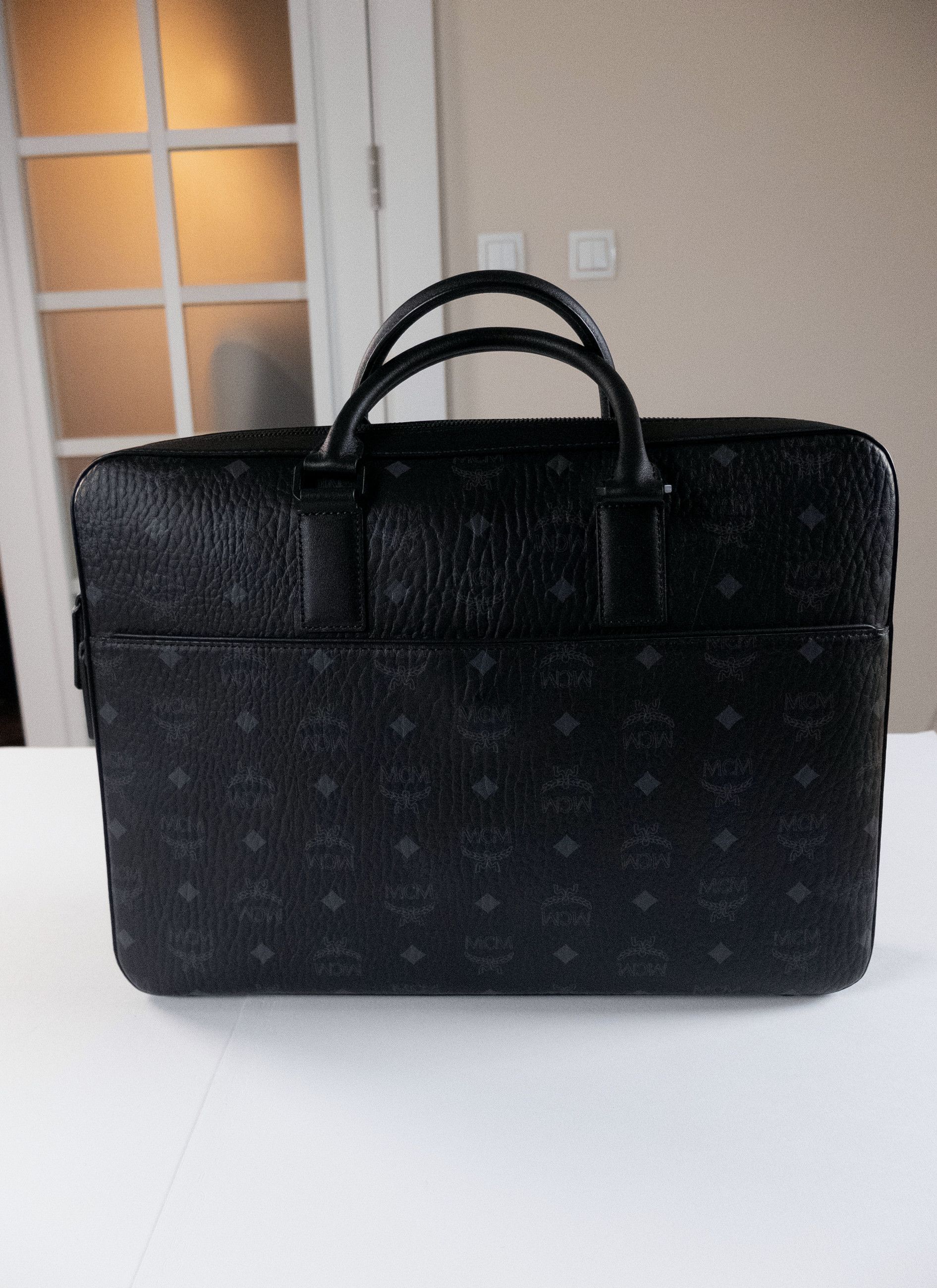 MCM MCM Large Klassik black coated canvas briefcase bag Size ONE SIZE - 4 Thumbnail