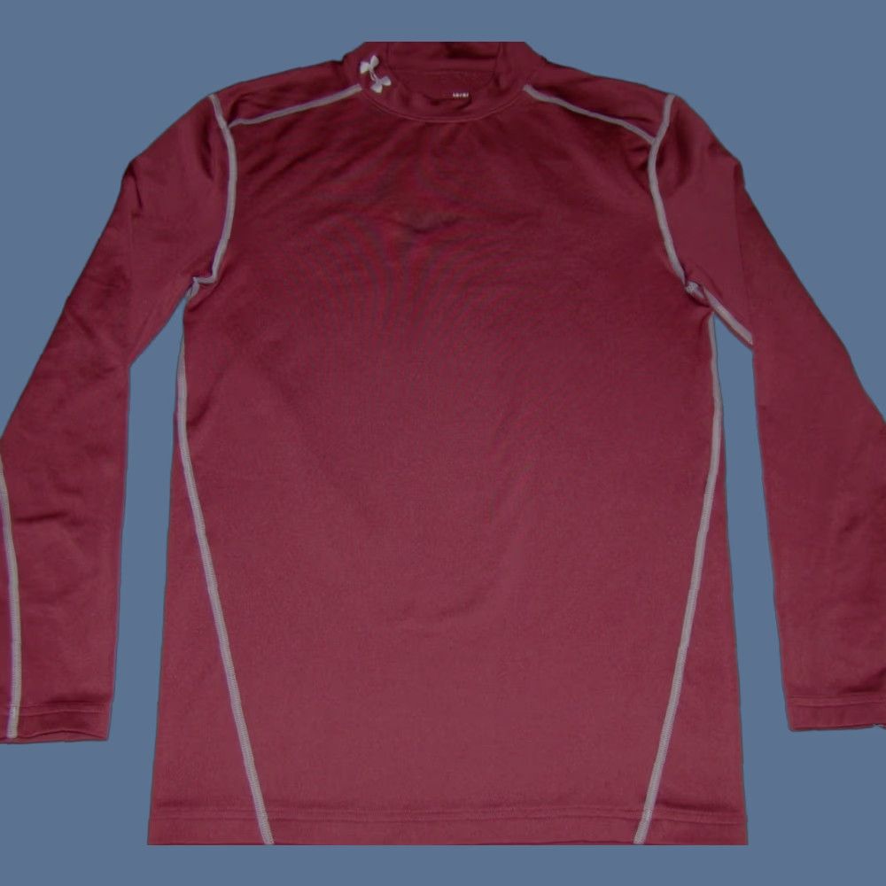 Under Armour Under Armour Coldgear Mens Shirt Size Large Compression Long Sleeve Maroon Size US L / EU 52-54 / 3 - 1 Thumbnail