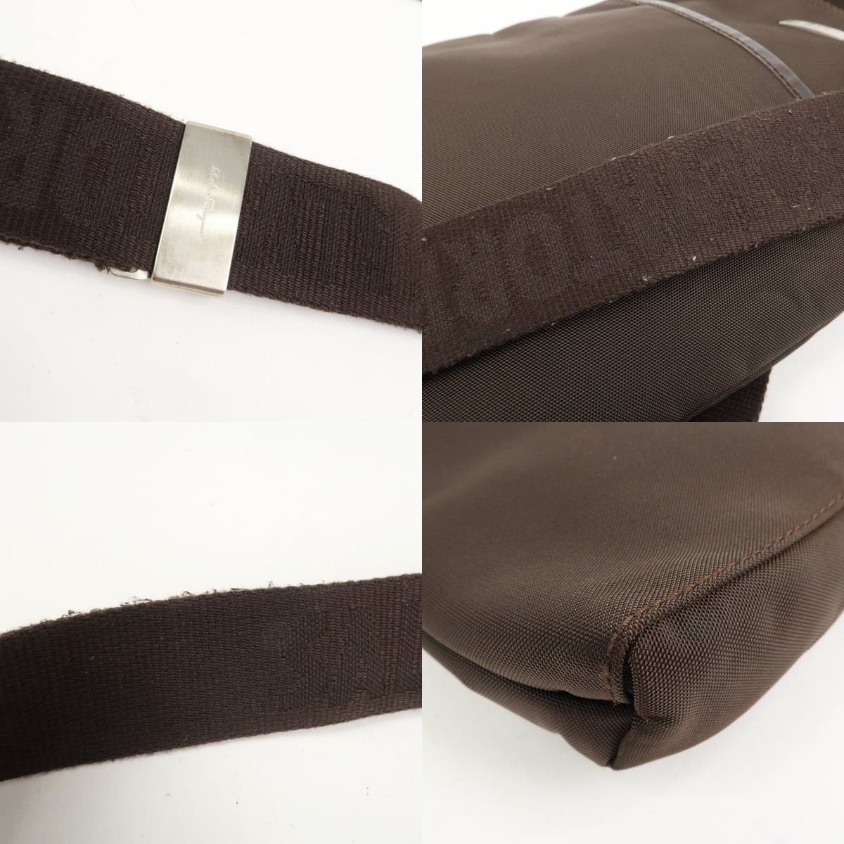 Salvatore Ferragamo Ferragamo Nylon Crossbody Bag Brown Size ONE SIZE - 4 Thumbnail