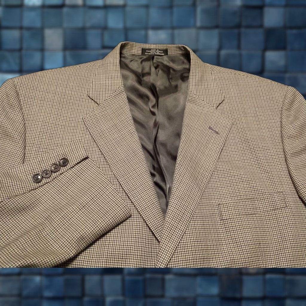Stafford Stafford Blazer 46L Multicolor Plaid Wool Long Sleeve 2 Button Single-Breasted Mens Shirt Size US XXL / EU 58 / 5 - 1 Thumbnail