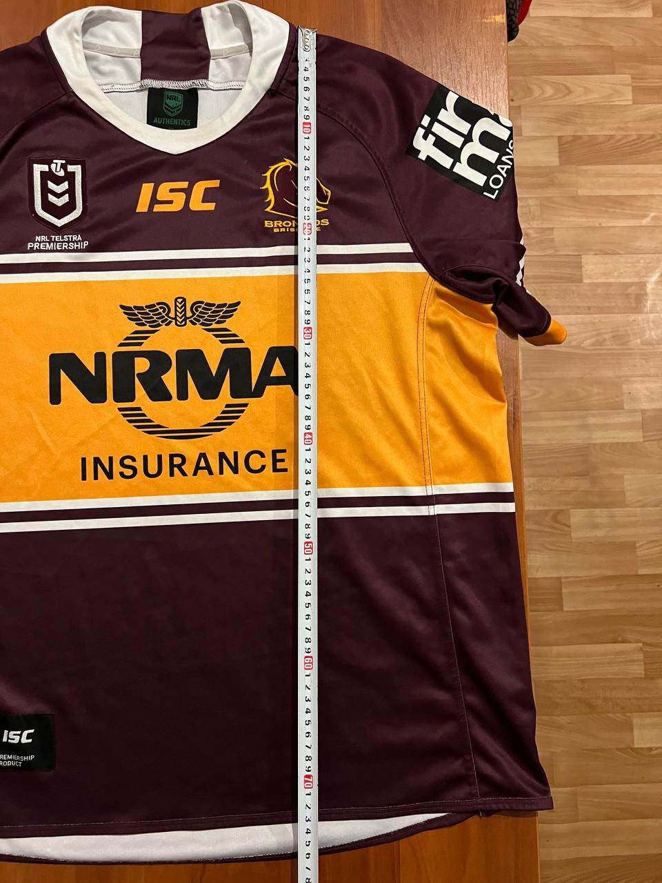 New Zealand Outback 2019 NRL BRONCOS BRISBANE RUGNY UNION SHIRT JERSEY ISC 2XL Size US XXL / EU 58 / 5 - 19 Thumbnail