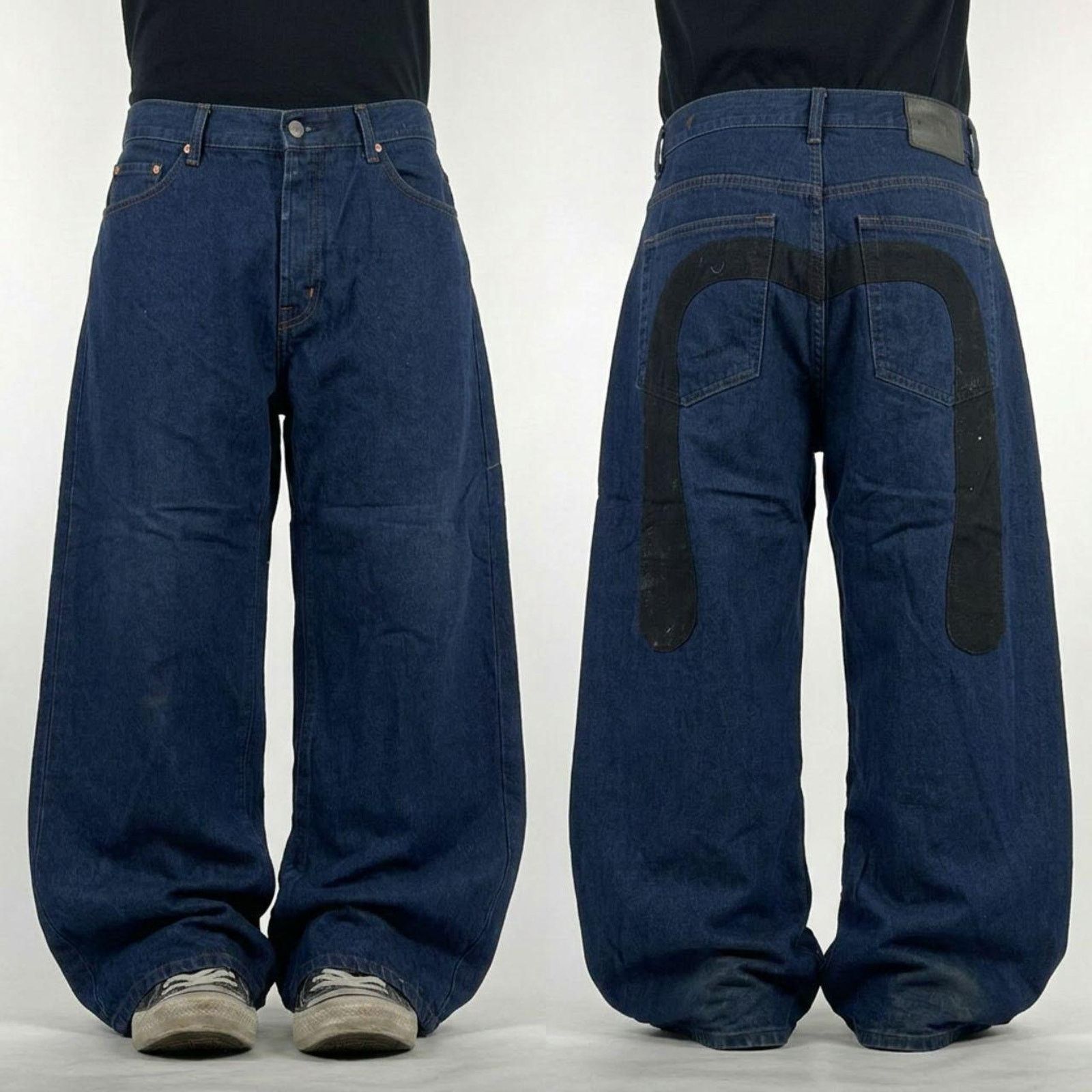 Evisu Evisu Genes Mens Denim Jeans RN 120435 34 Waist 35 Inseam