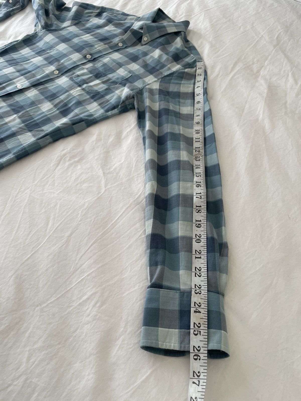 Band Of Outsiders Rare Blue Check Tailored Button Down Shirt Sz. M $325 Size US M / EU 48-50 / 2 - 8 Thumbnail