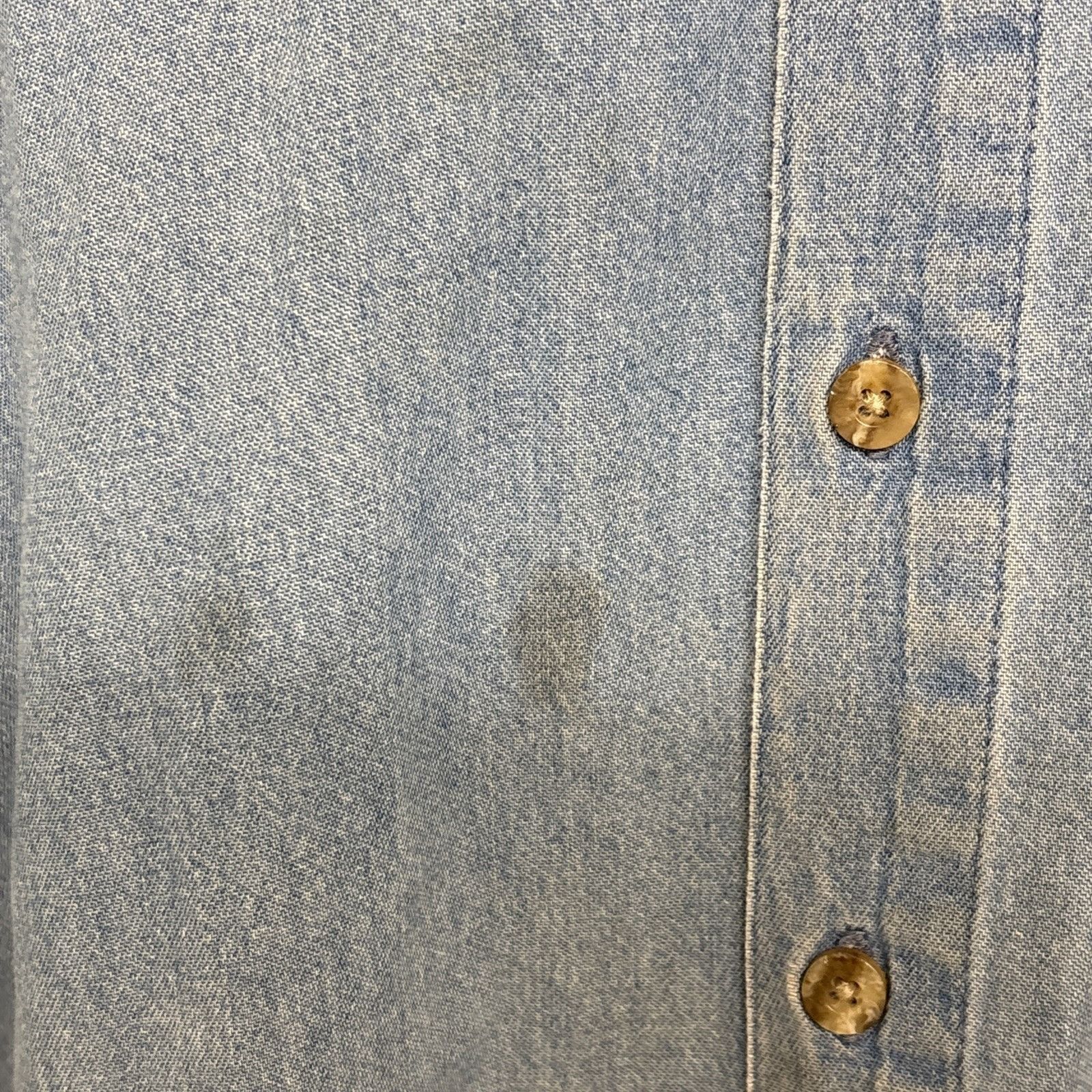 Dickies Dickies Denim Shirt Mens M Distressed Button Down Collar Cow Size US M / EU 48-50 / 2 - 9 Thumbnail