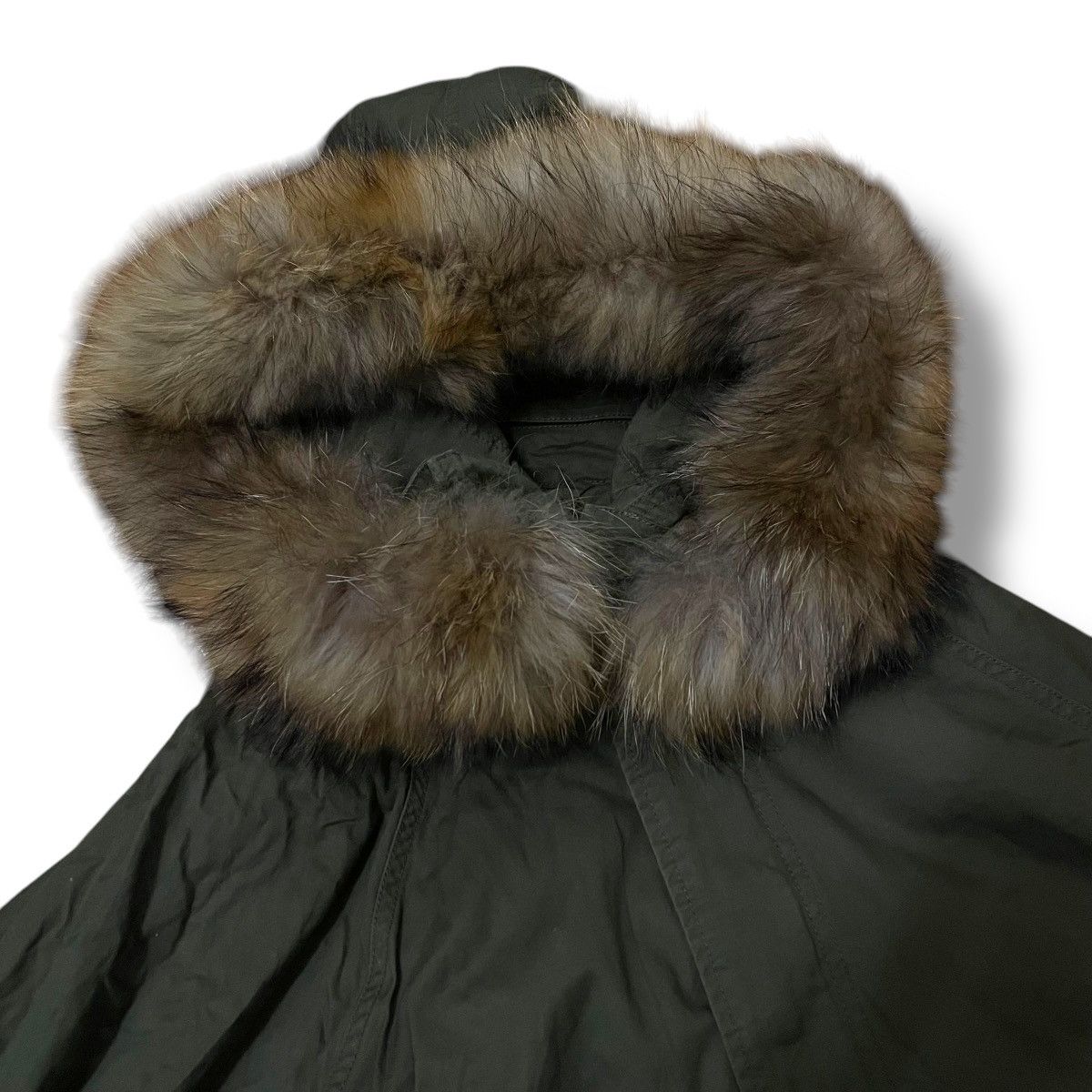 If Six Was Nine × Japanese Brand × Le Grande Bleu (L.G.B.) 🇯🇵 VINTAGE GOA HIDDEN BUTTON ZIPPER FUR HOODIE PONCHO Size US M / EU 48-50 / 2 - 11 Thumbnail
