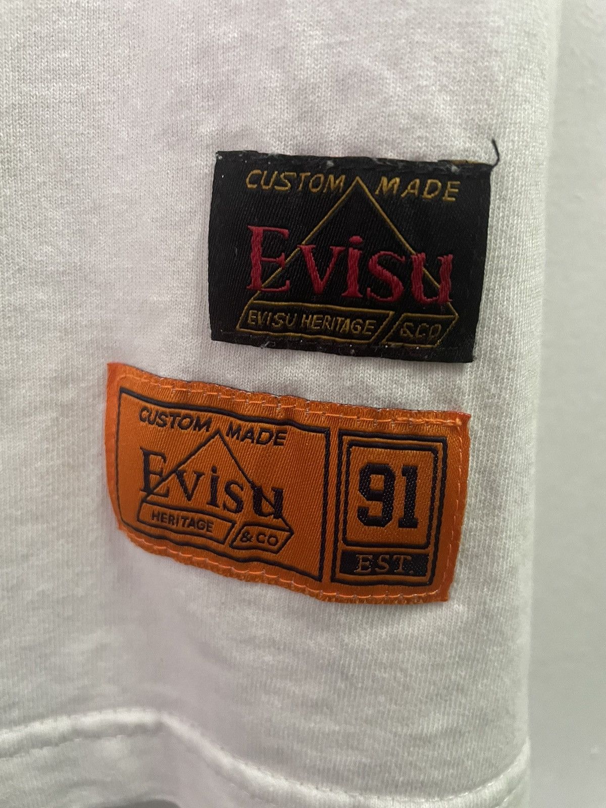 Japanese Brand Vintage Evisu Big Printed Logo Shirt Size US L / EU 52-54 / 3 - 4 Thumbnail