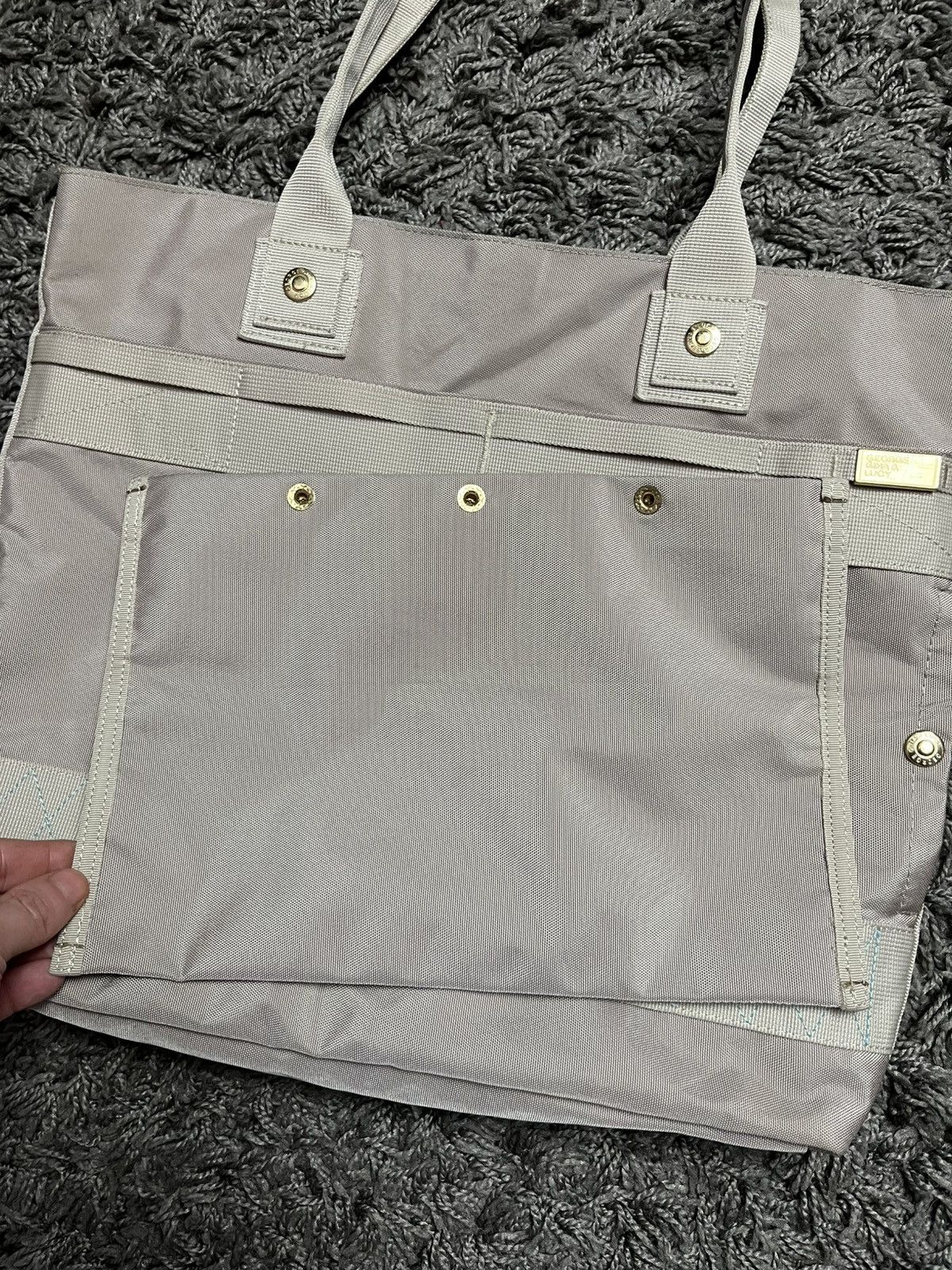 George Gina & Lucy George Gina & Lucy "TWOTO7" Nylon Tote Bag Beige Y2K Vintage Size ONE SIZE - 11 Thumbnail