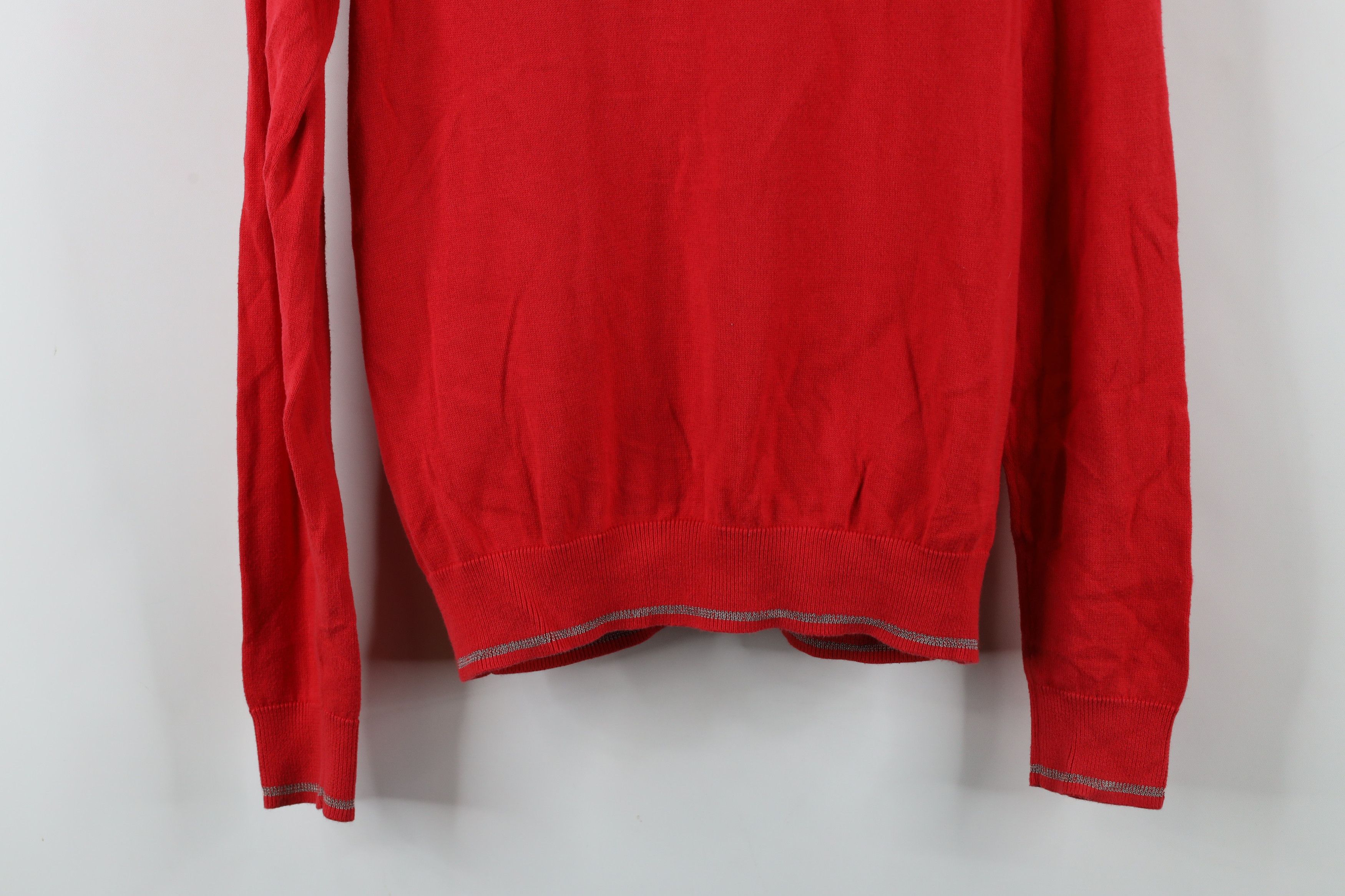 Armani Exchange × Vintage Armani Exchange Lightweight Knit Full Zip Sweater Jacket Red Size US XS / EU 42 / 0 - 12 Thumbnail