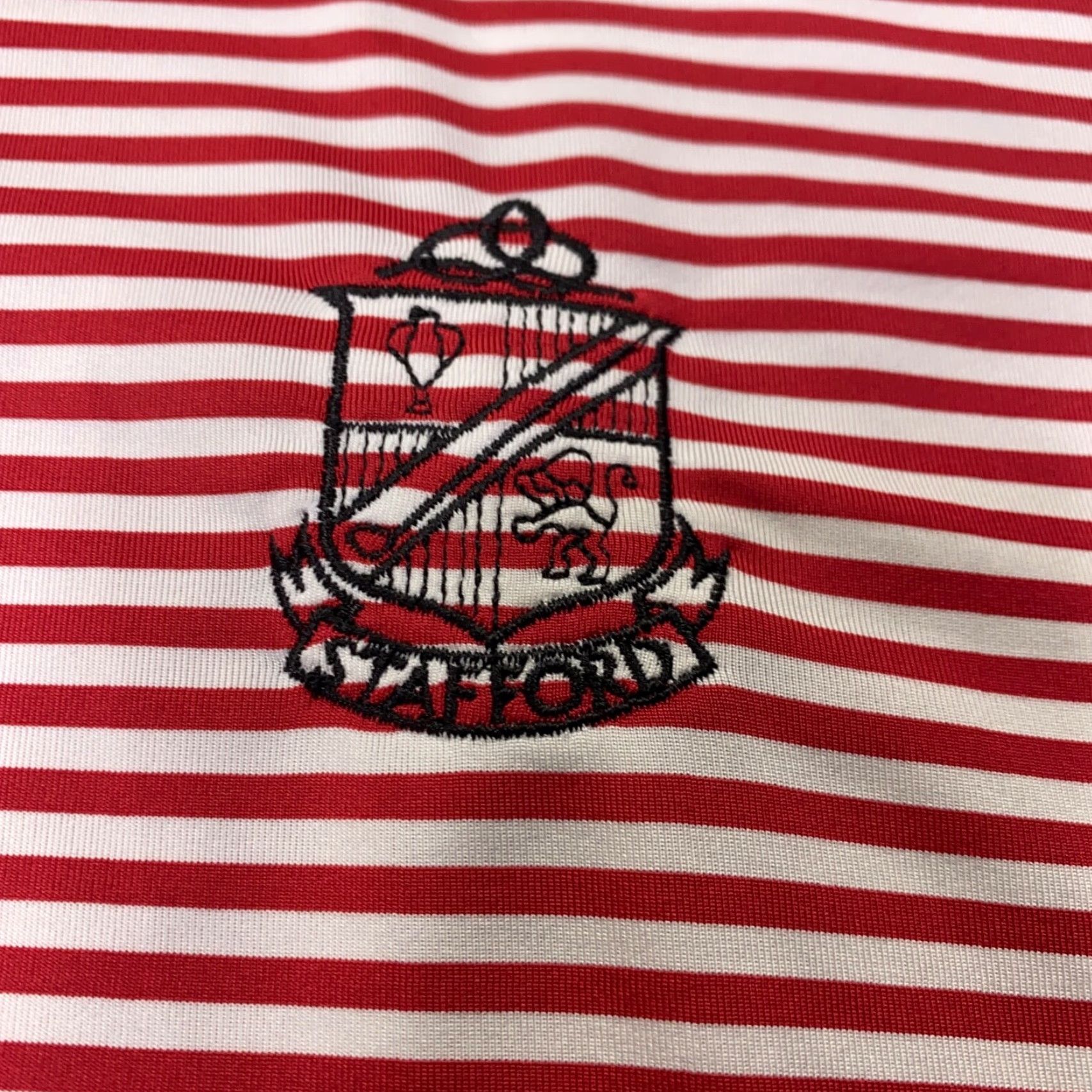 Footjoy VINTAGE FJ Shirt Mens M Red Striped ProDry Lisle Polo Stafford Golf Size US M / EU 48-50 / 2 - 6 Thumbnail