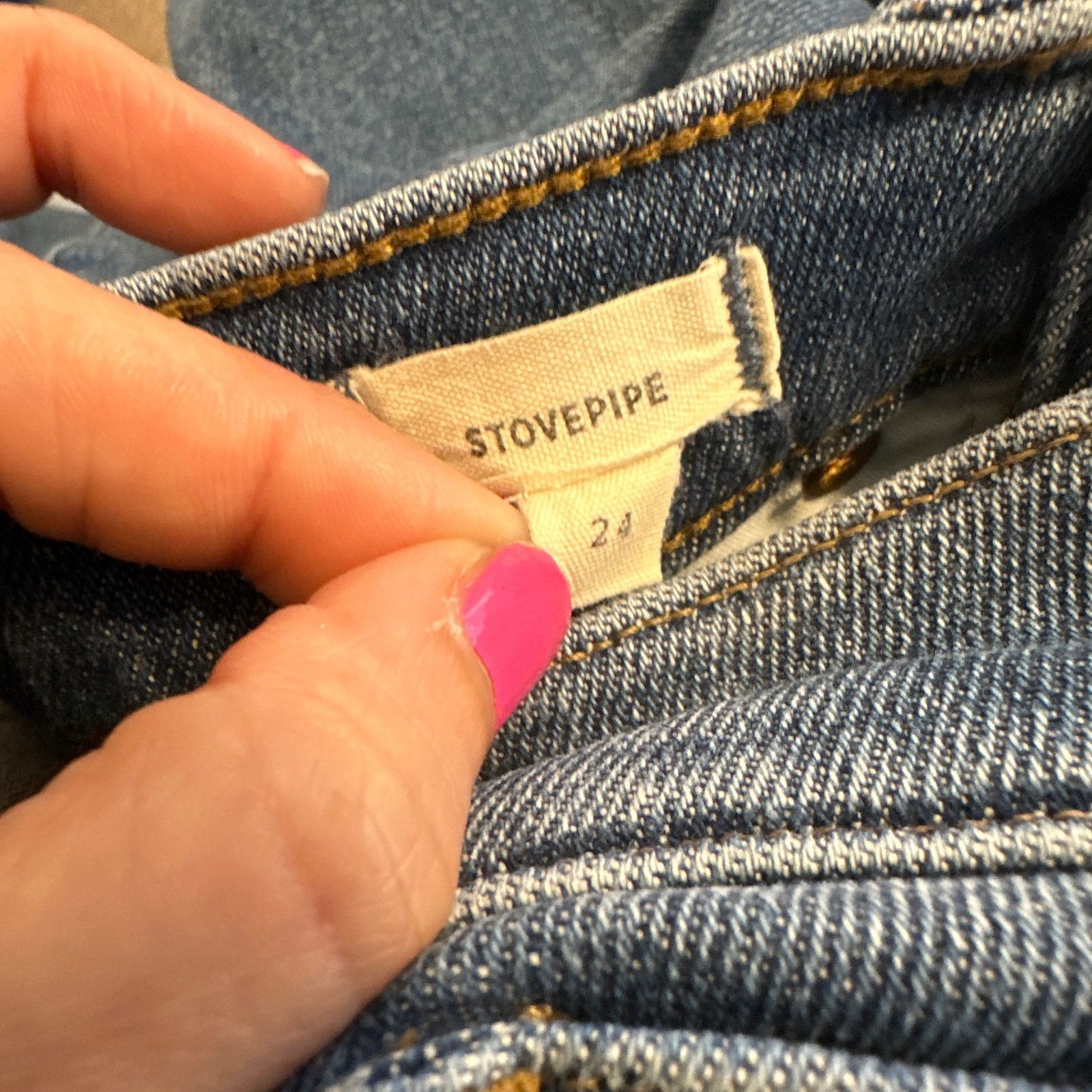 Madewell Madewell Stovepipe stretch jeans size 24 Size 26" / US 2 / IT 38 - 4 Thumbnail