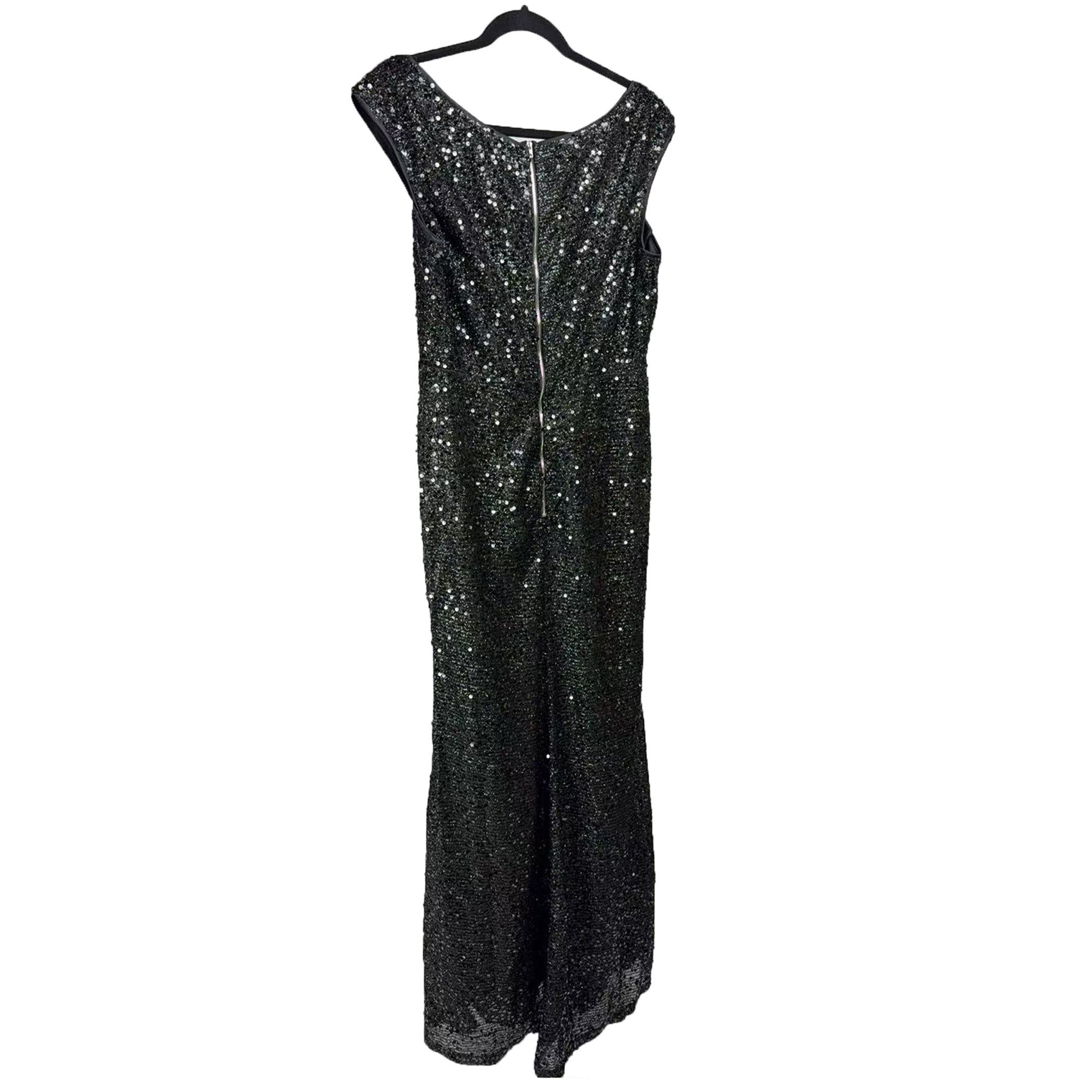 Other Women’s Shiny Sequin Maxi Evening Dress Party Wedding Gown Size M / US 6-8 / IT 42-44 - 2 Thumbnail