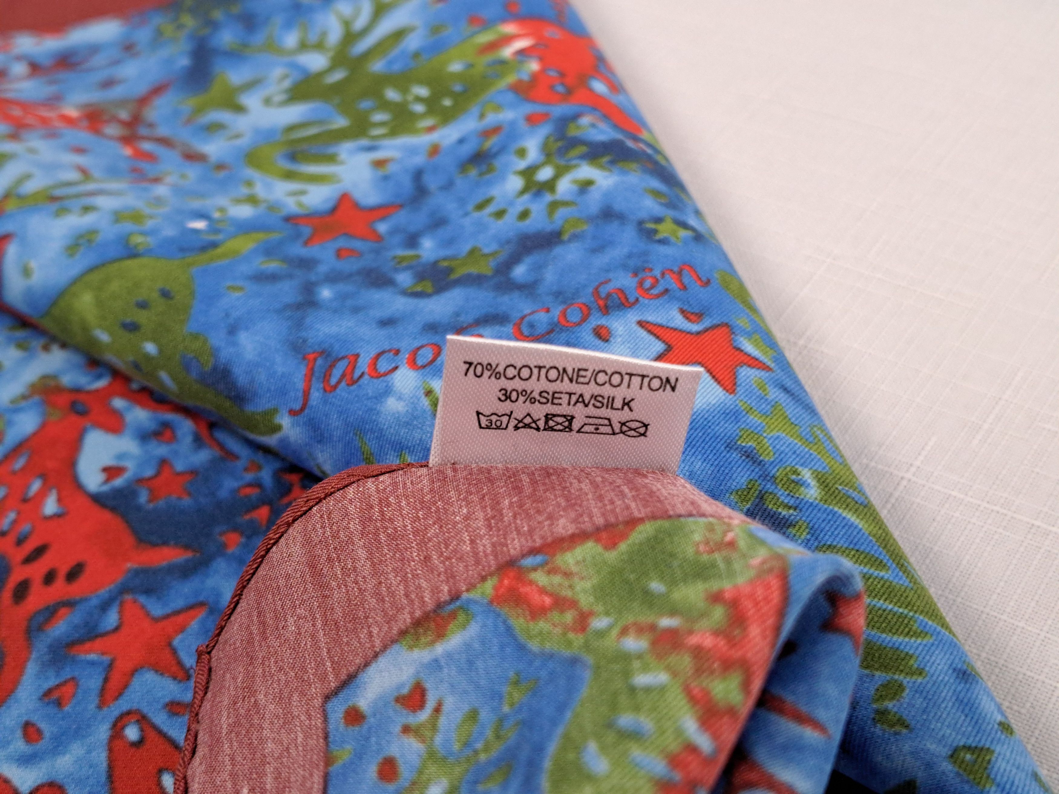 Jacob Cohen JACOB COHEN Bandana Handkerchief Headband Pocket Square. Size ONE SIZE - 8 Thumbnail
