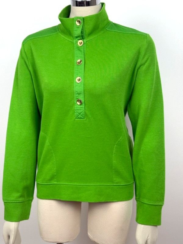 Lauren Ralph Lauren Maglione Ralph Lauren Verde Cotone Donna M Size M / US 6-8 / IT 42-44 - 2 Thumbnail
