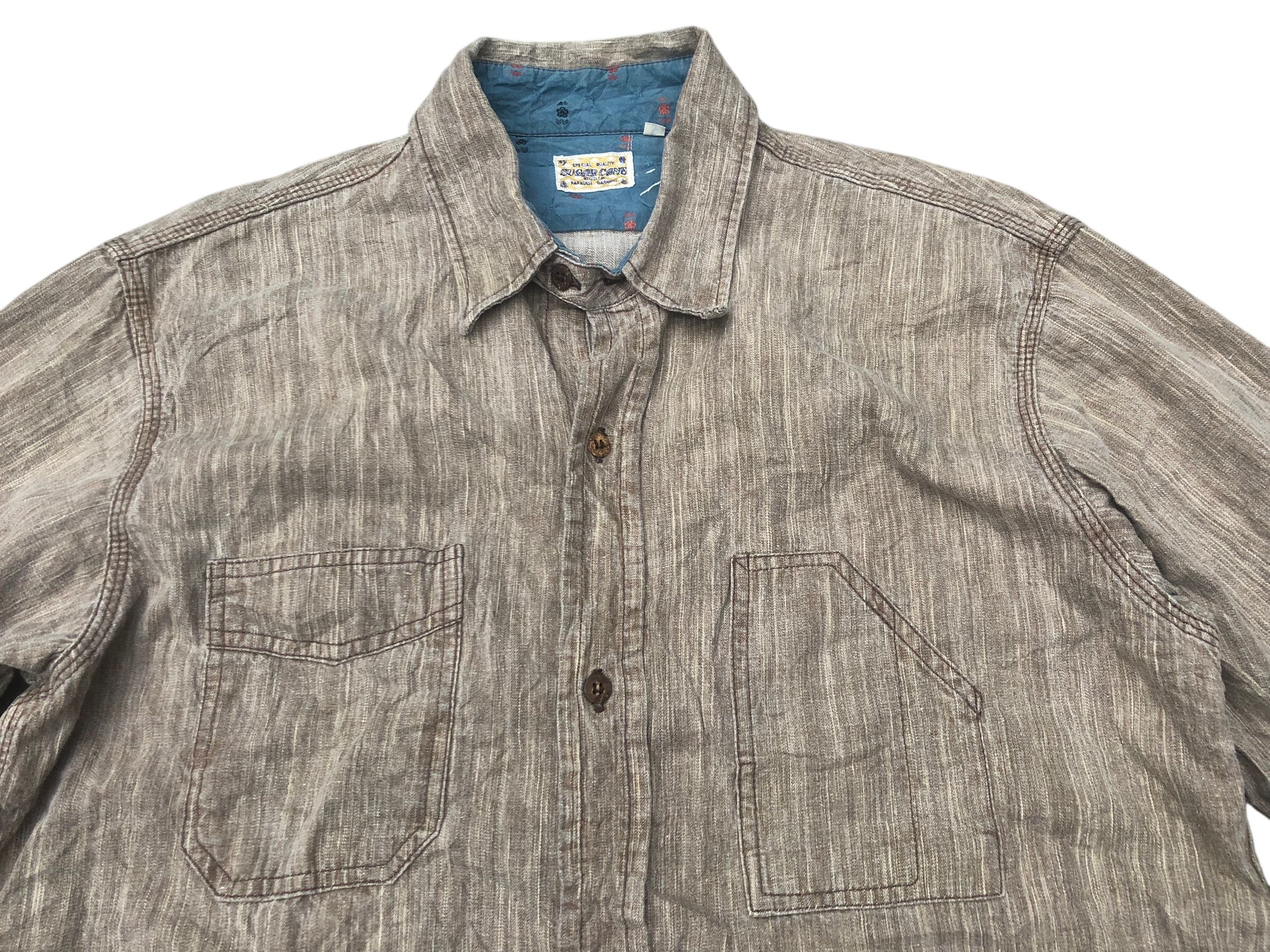 Sugar Cane 🔥Sugar Cane Reg D.T.M. Selvedge Chambray Button Fly Shirt Size US L / EU 52-54 / 3 - 6 Thumbnail