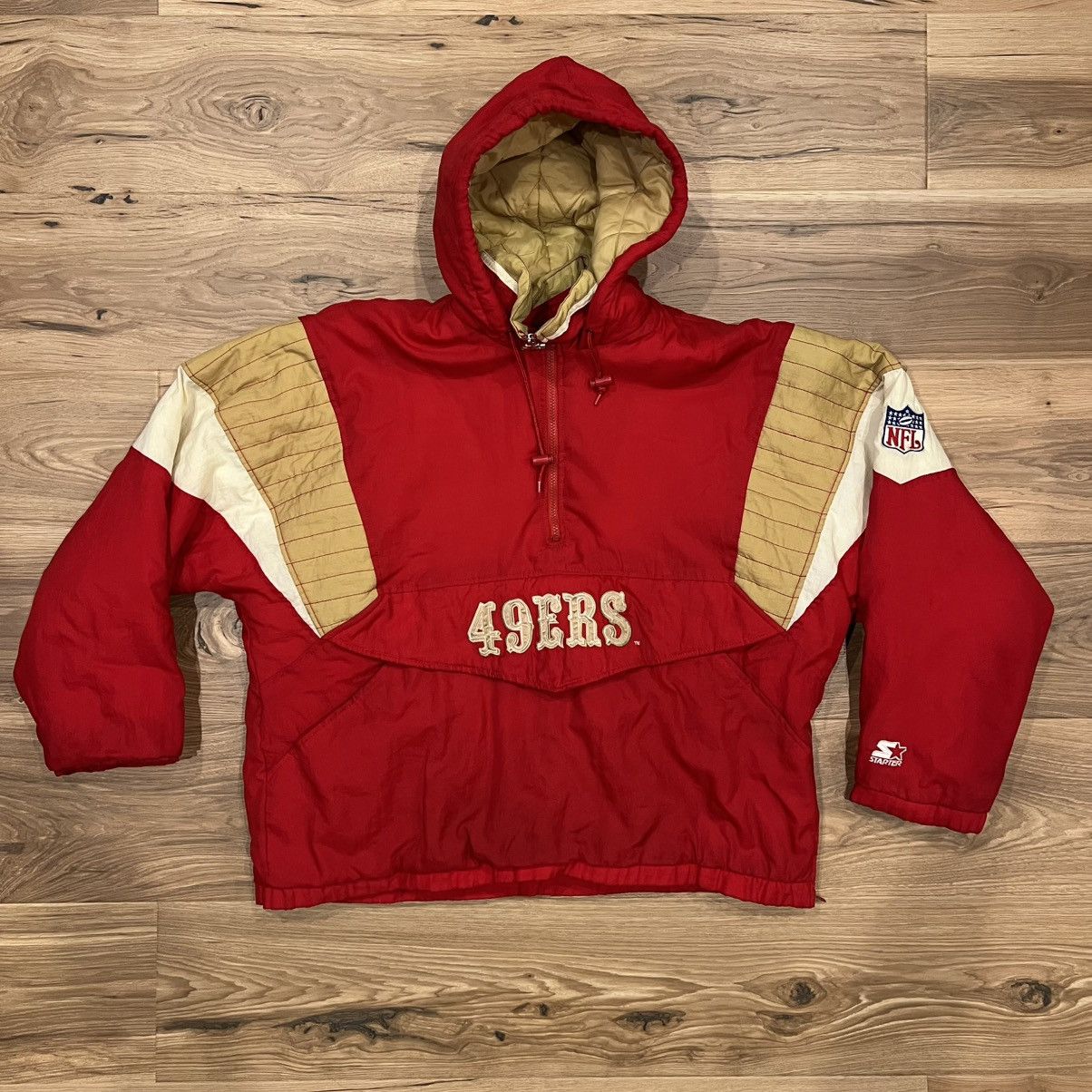 Starter Vintage San Francisco 49ers Starter 1/4 Zip Pullover XL Size US XL / EU 56 / 4 - 1 Thumbnail