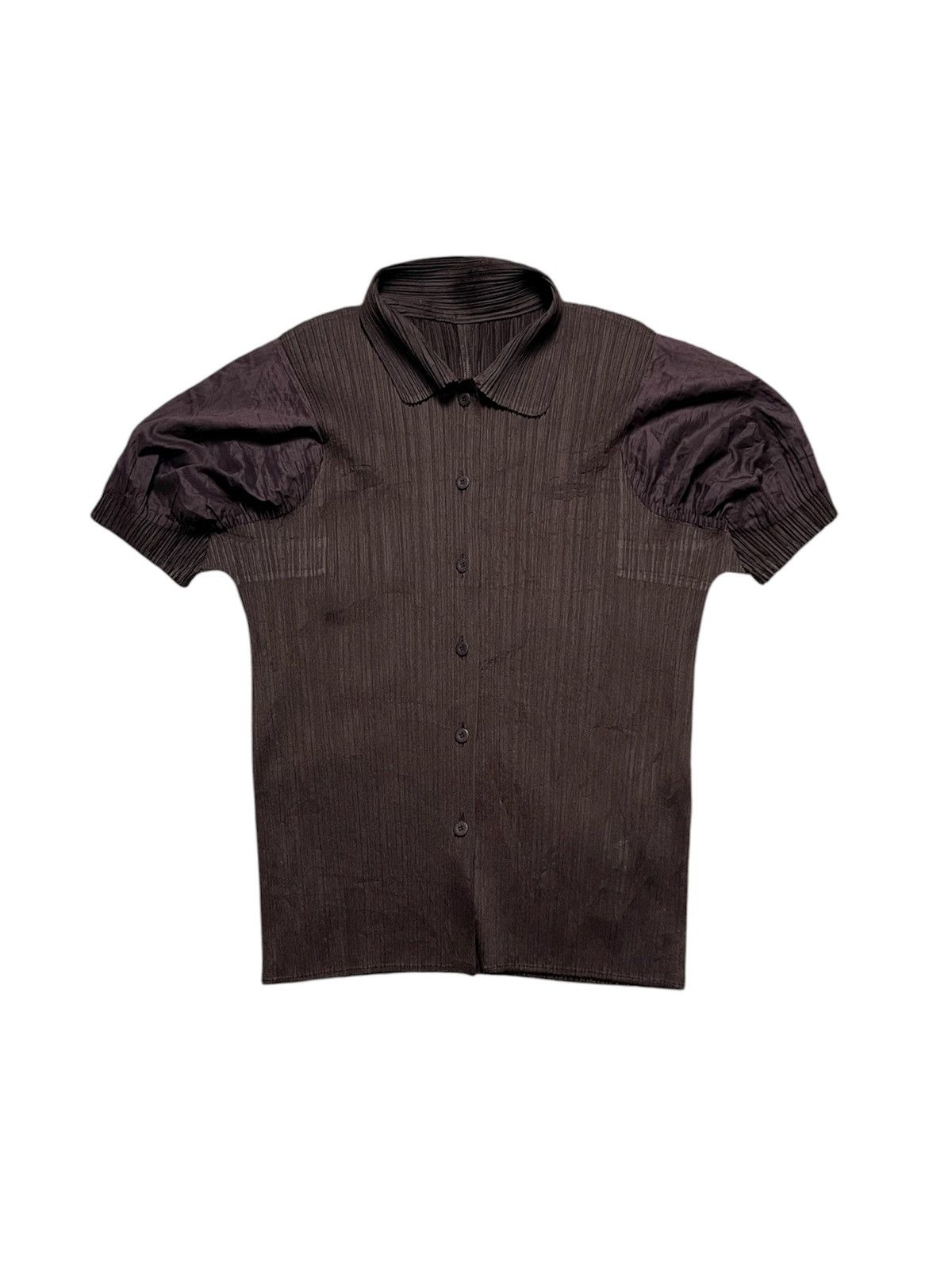 1990s PLEATS PLEASE ISSEY MIYAKE PLEATED BUTTON UP SHIRT