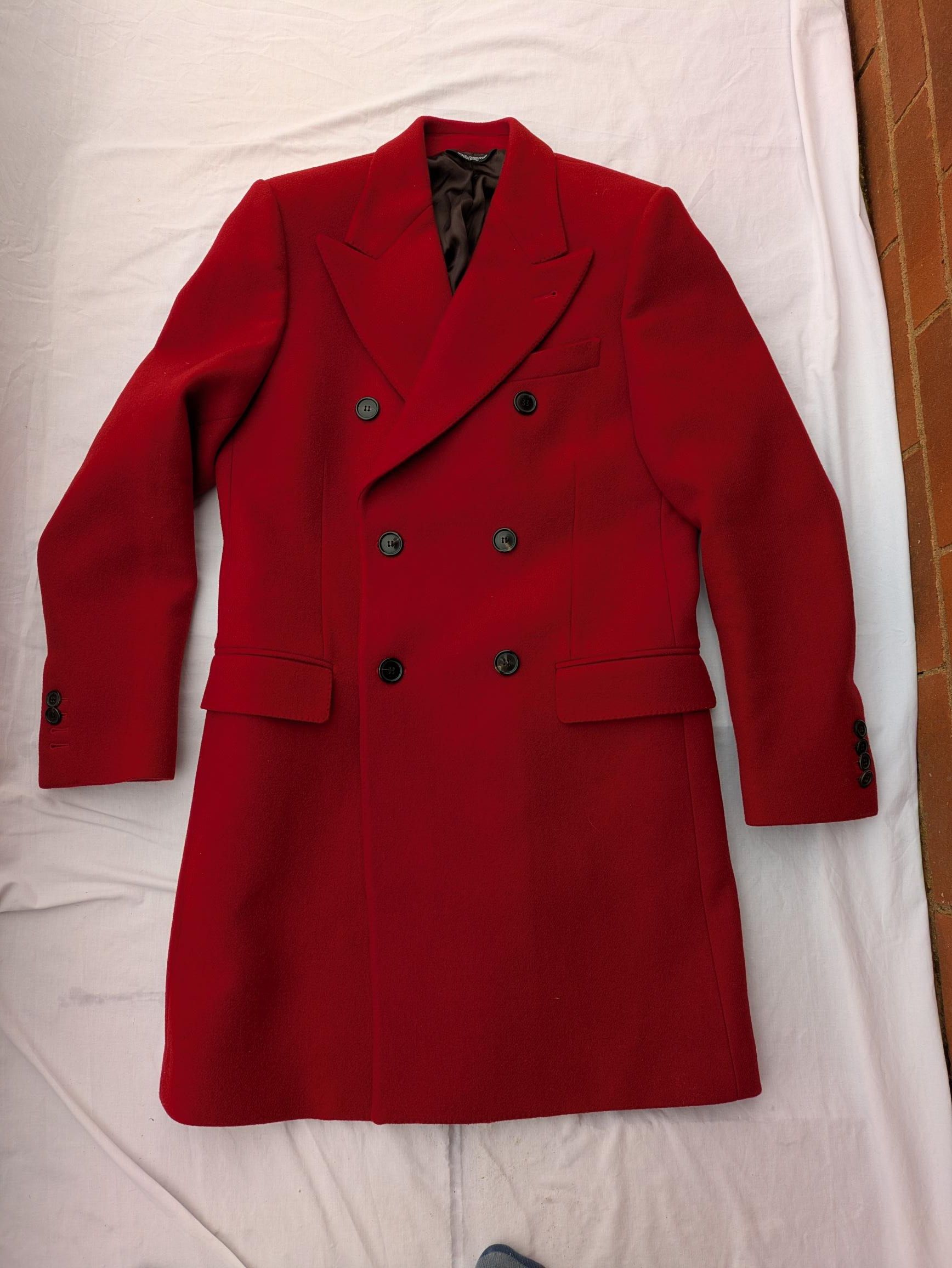 Dolce & Gabbana Dolce & Gabana Sicilia Red Coat Size US M / EU 48-50 / 2 - 2 Thumbnail