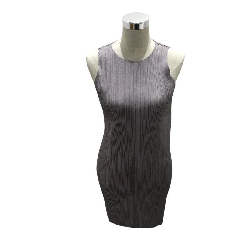 Issey Miyake Issey Miyake Grey dress Size L / US 10 / IT 46 - 1 Thumbnail