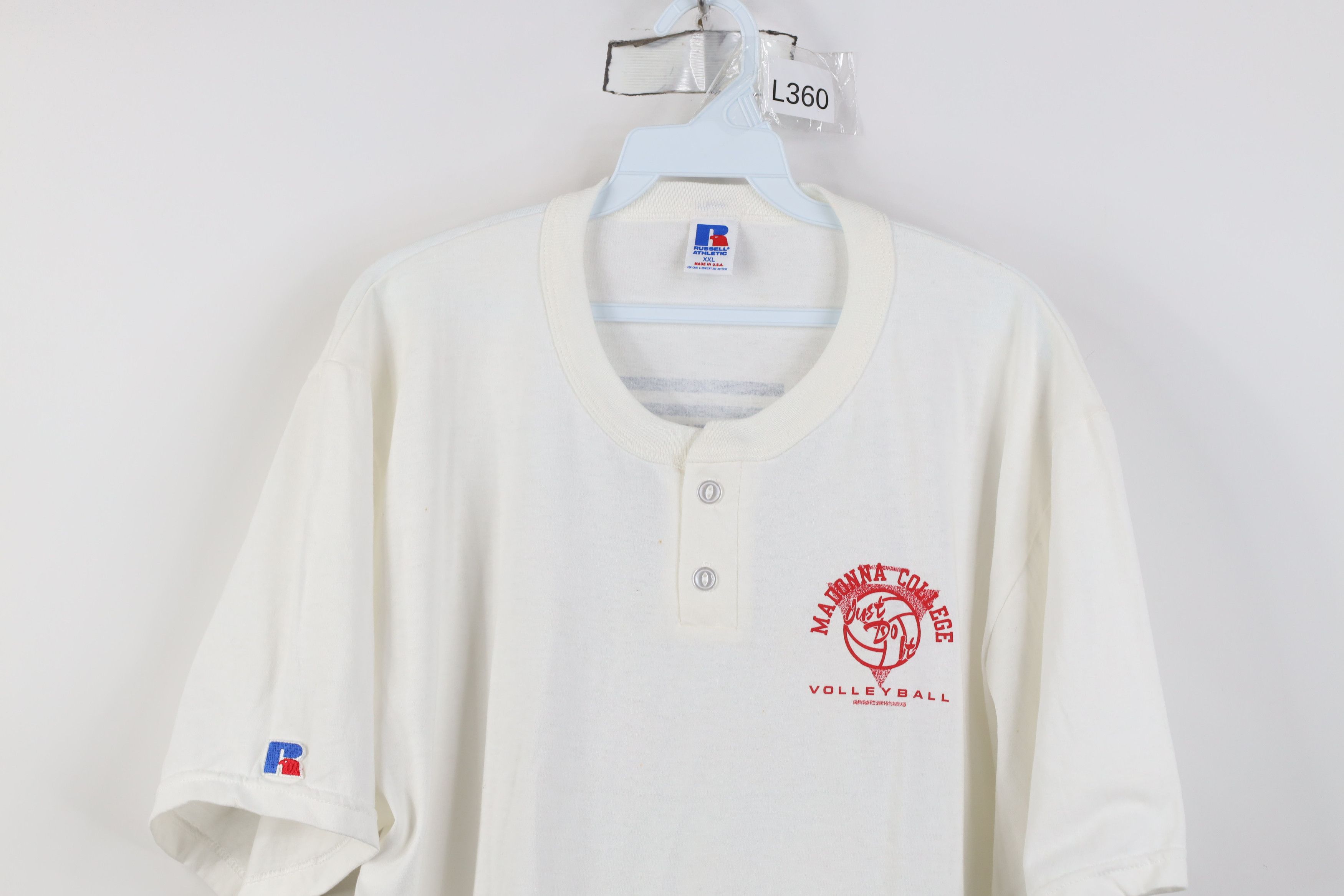 Russell Athletic Vintage 90s Russell Athletic University Volleyball T-Shirt Size US XXL / EU 58 / 5 - 2 Thumbnail