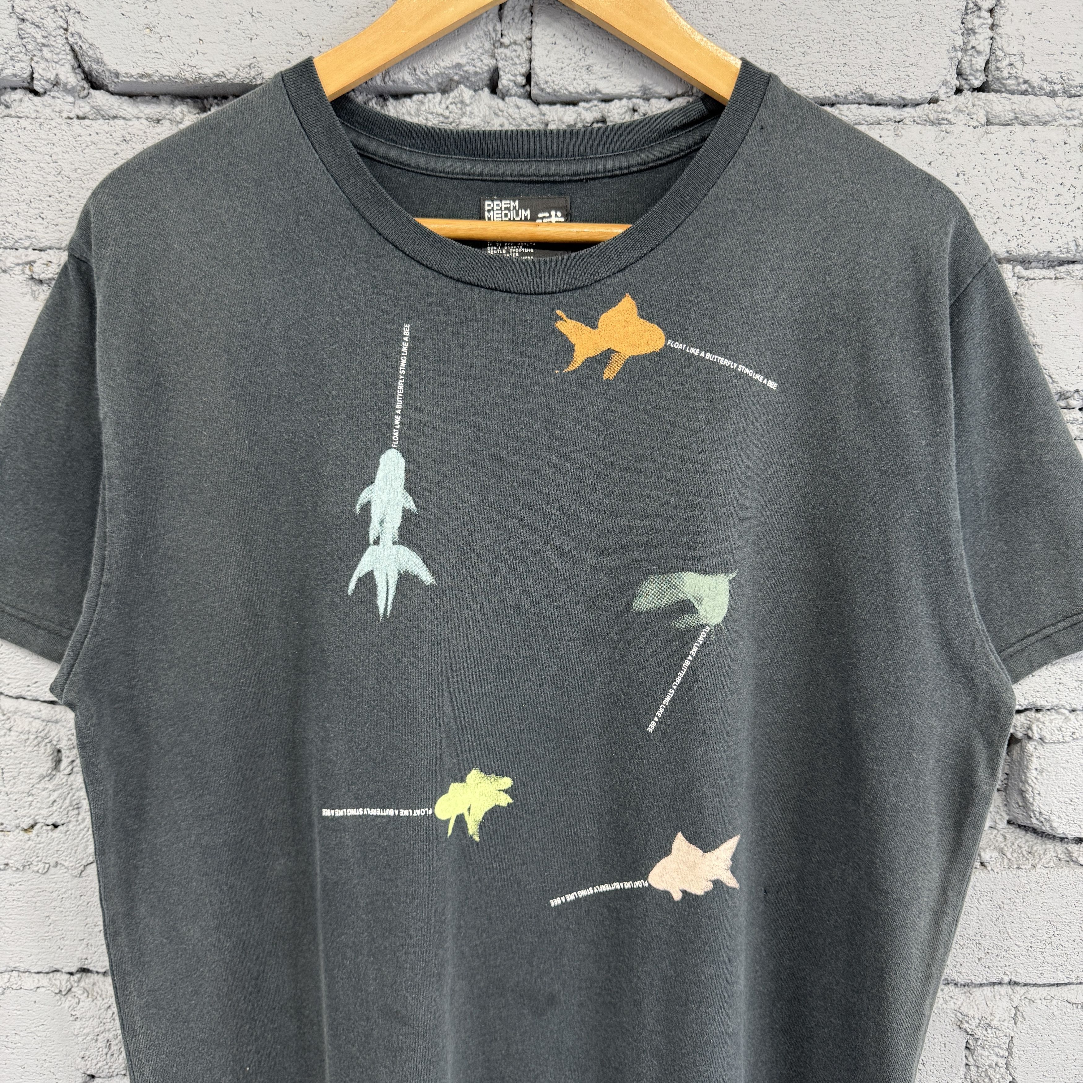 PPFM Rare Vintage Japanese Brand PPFM Print Fish Sunfaded Tshirt Size US M / EU 48-50 / 2 - 3 Thumbnail