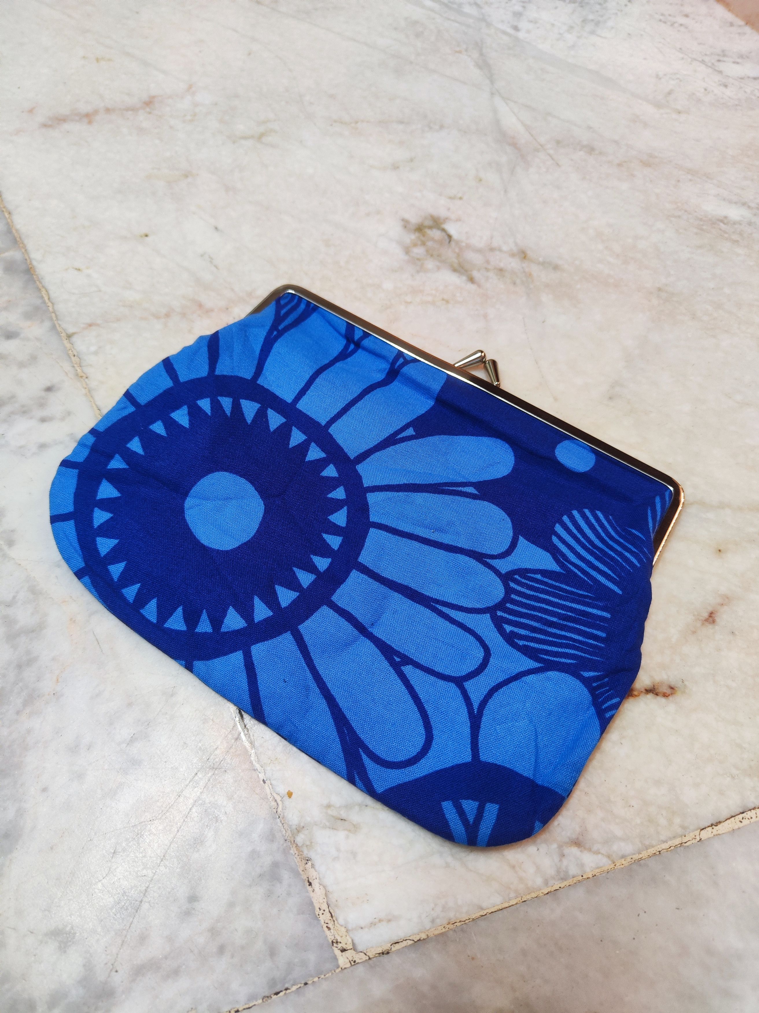 FLORAL cotton Clutch