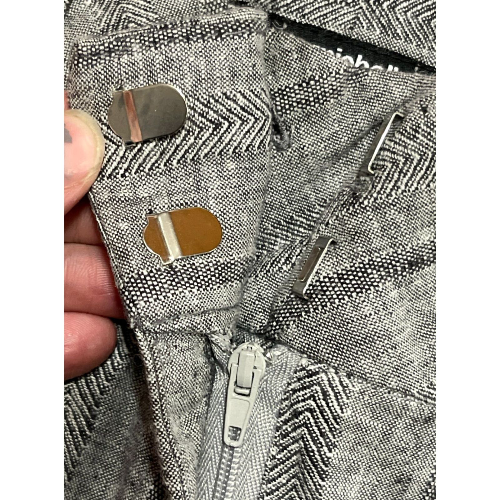 Vintage My Michelle Pants Women's Size 5 Gray Dress Pants Flared Size 27" / US 4 / IT 40 - 3 Thumbnail