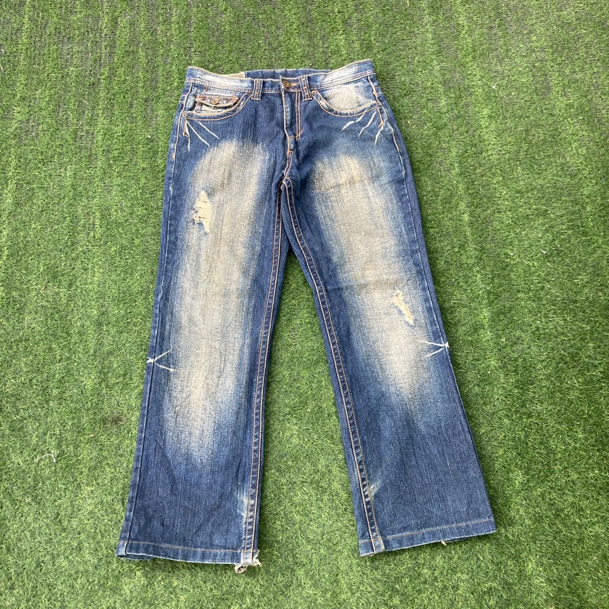 Hysteric Glamour × If Six Was Nine MANIPULATOR FLARED DISTRESSED JEANS Size US 32 / EU 48 - 1 Thumbnail