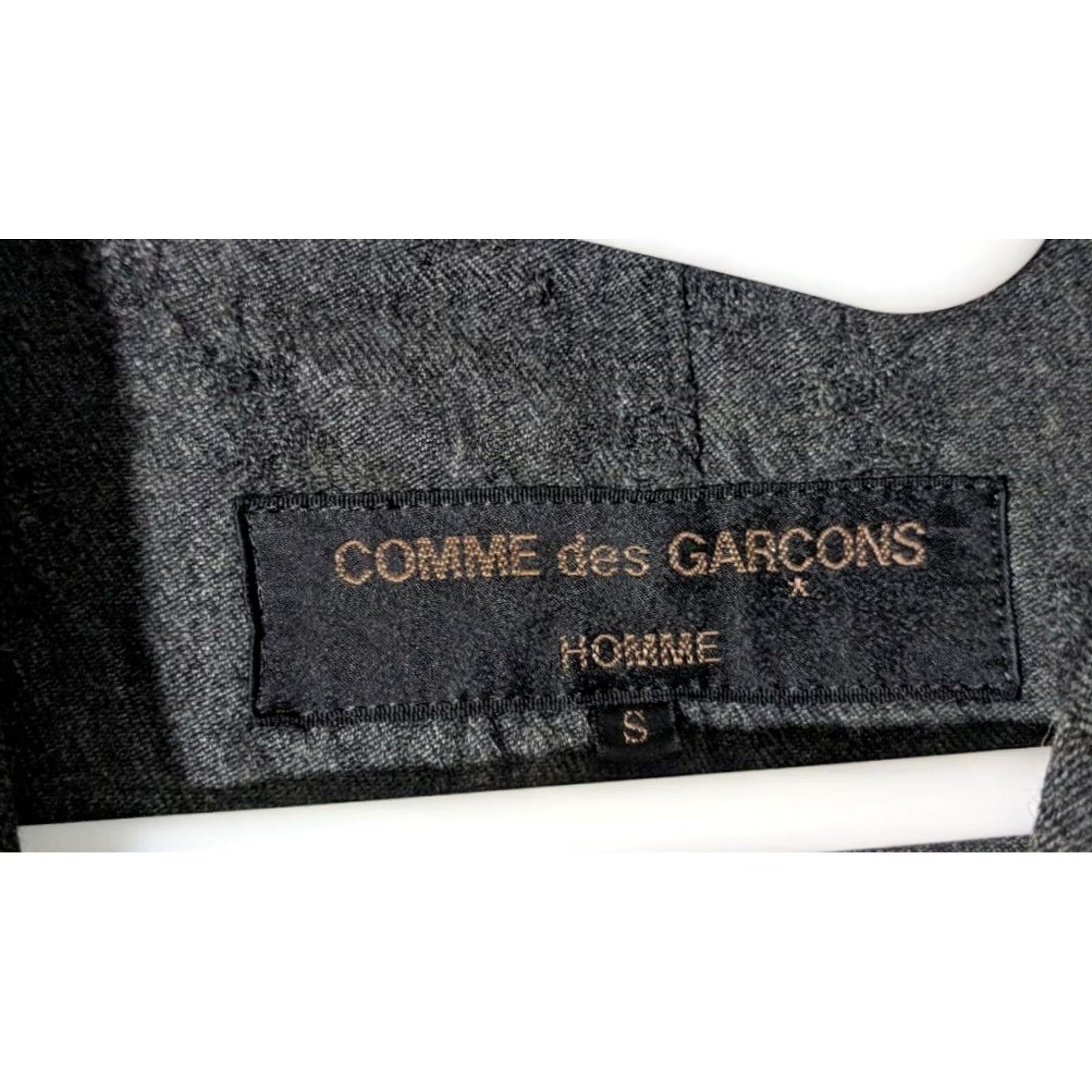 Comme des Garcons Girl VINTAGE Comme des Garcons Homme AD 2003 Blazer Jacket Men Small Gray Embroidered Art 3 Button Japan Size 36R - 4 Thumbnail