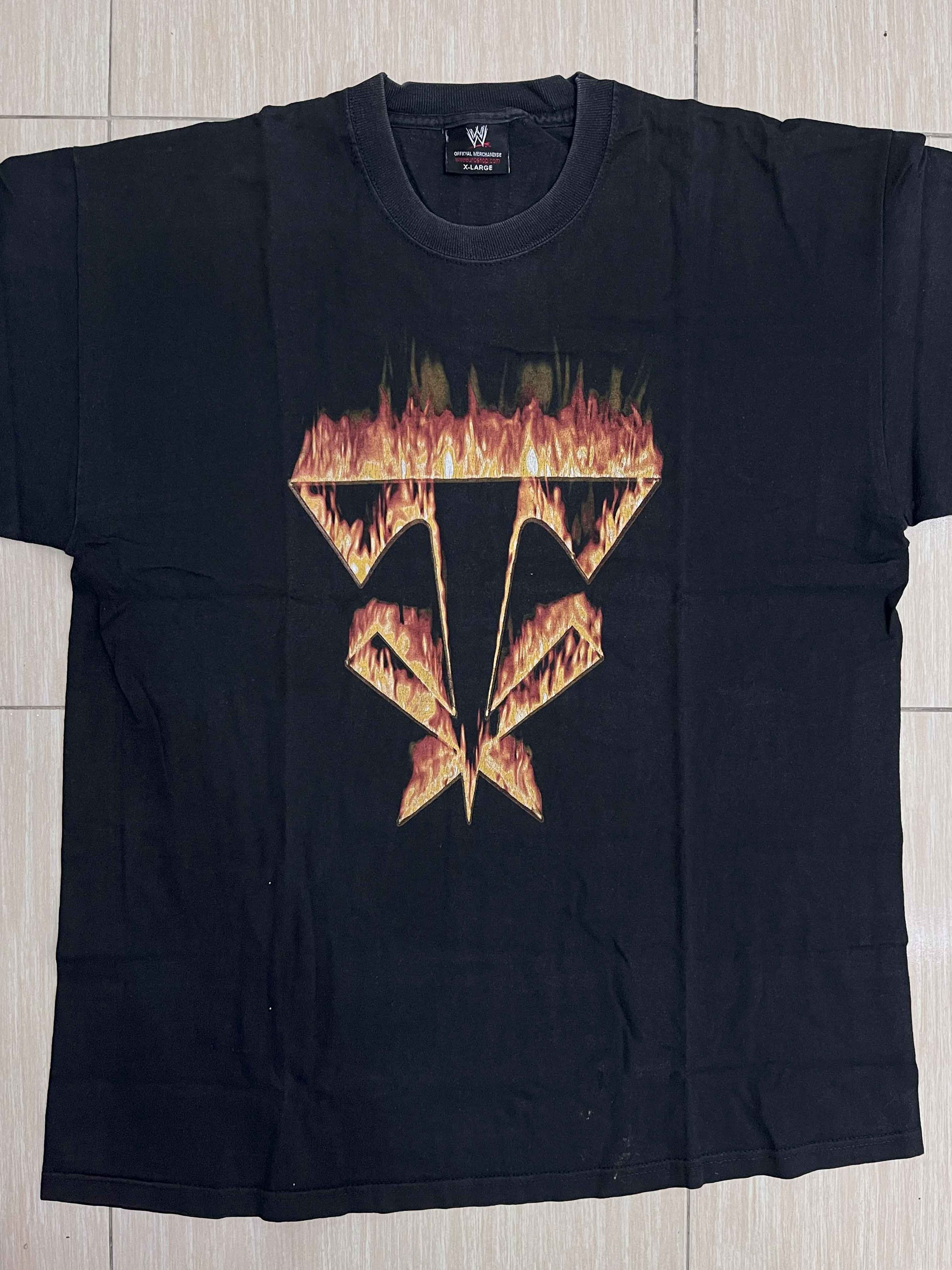 WWE Vintage Y2K 2000s WWE WWF The Undertaker "Symbol" T-shirt Size US XL / EU 56 / 4 - 1 Thumbnail