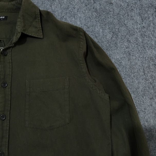 Japanese Brand × Uniqlo 🔥 UNIQLO Military Work Shirt – Y2K Vintage Army Style 🔥 Size US L / EU 52-54 / 3 - 7 Thumbnail