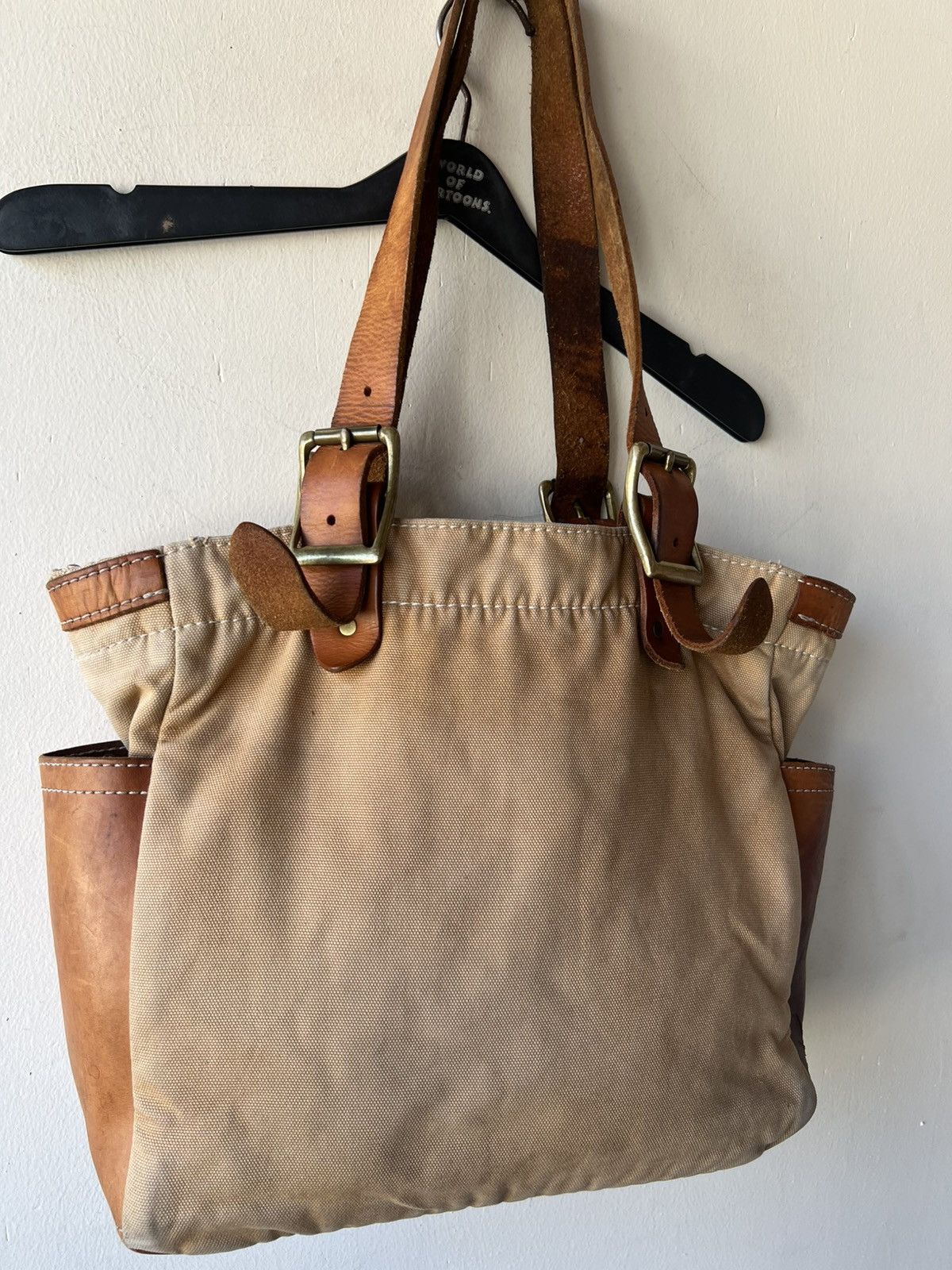 Bronson MFG. CO. Vintage Bronson Leather Distressed Heavy Leather Tote Bag Size ONE SIZE - 21 Thumbnail